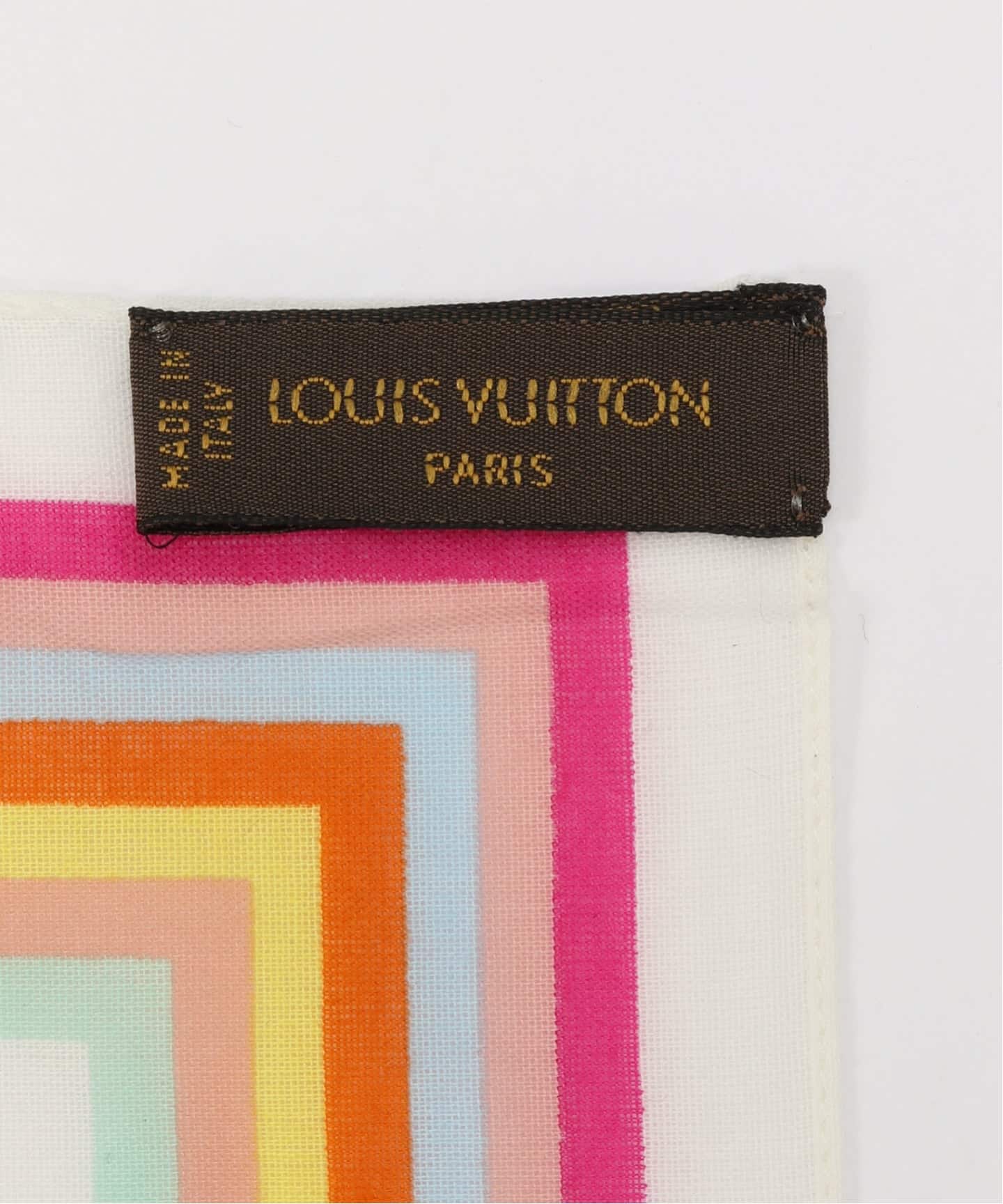 Louis Vuitton マルチカラー バンダナ スカーフ VINTAGE LOUIS VUITTON/ルイ・ヴィトン】Monogram multi scarf