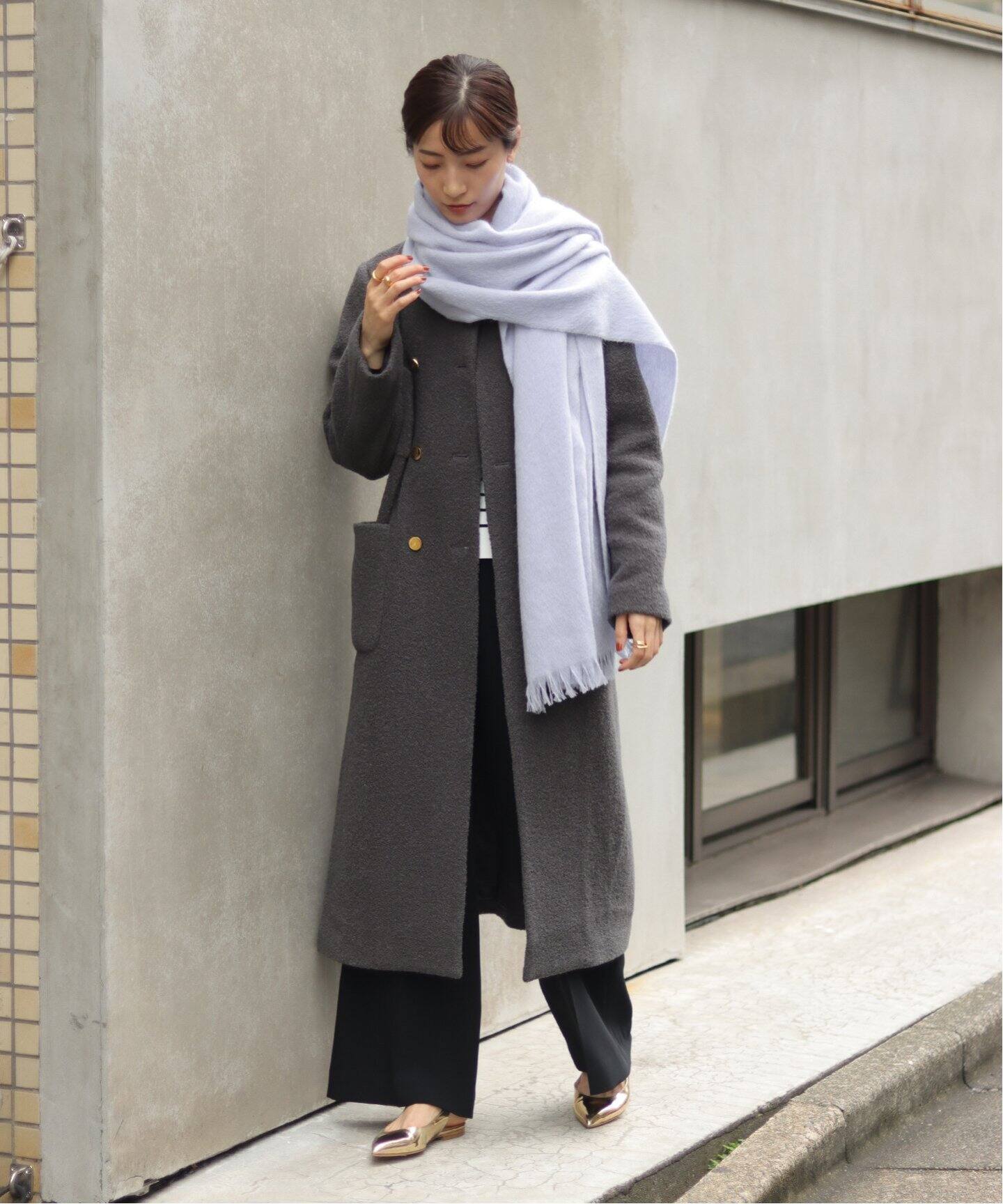 ASAUCE MELER/アソースメレ】スーリーアルパカ シャギーストール  