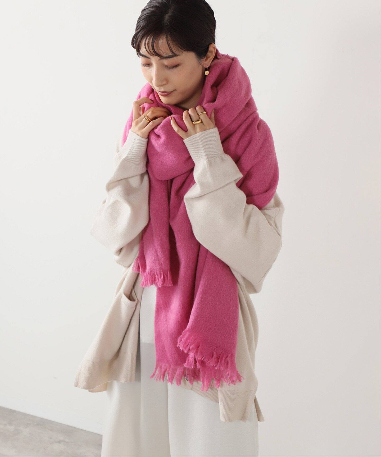 ASAUCE MELER/アソースメレ】スーリーアルパカ シャギーストール  