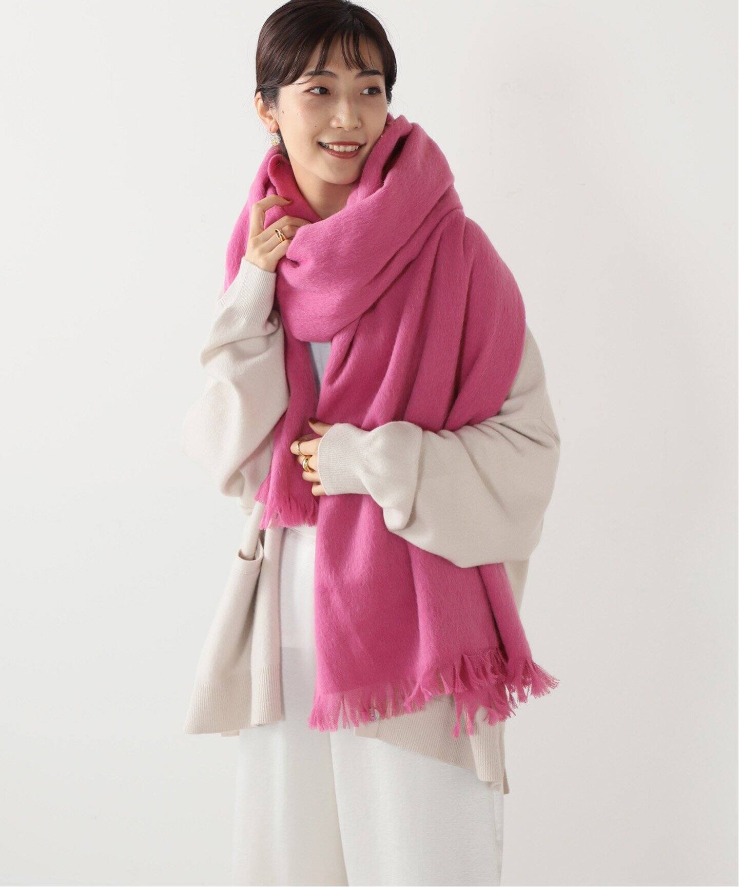 ASAUCE MELER/アソースメレ】スーリーアルパカ シャギーストール  