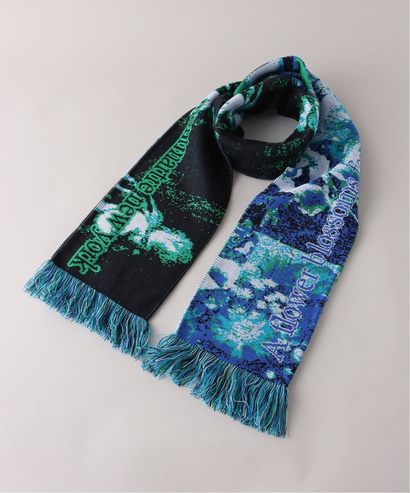 MONTMARTRE NEW YORK / モンマルトル ニューヨーク】BLUE OEIL SCARF  