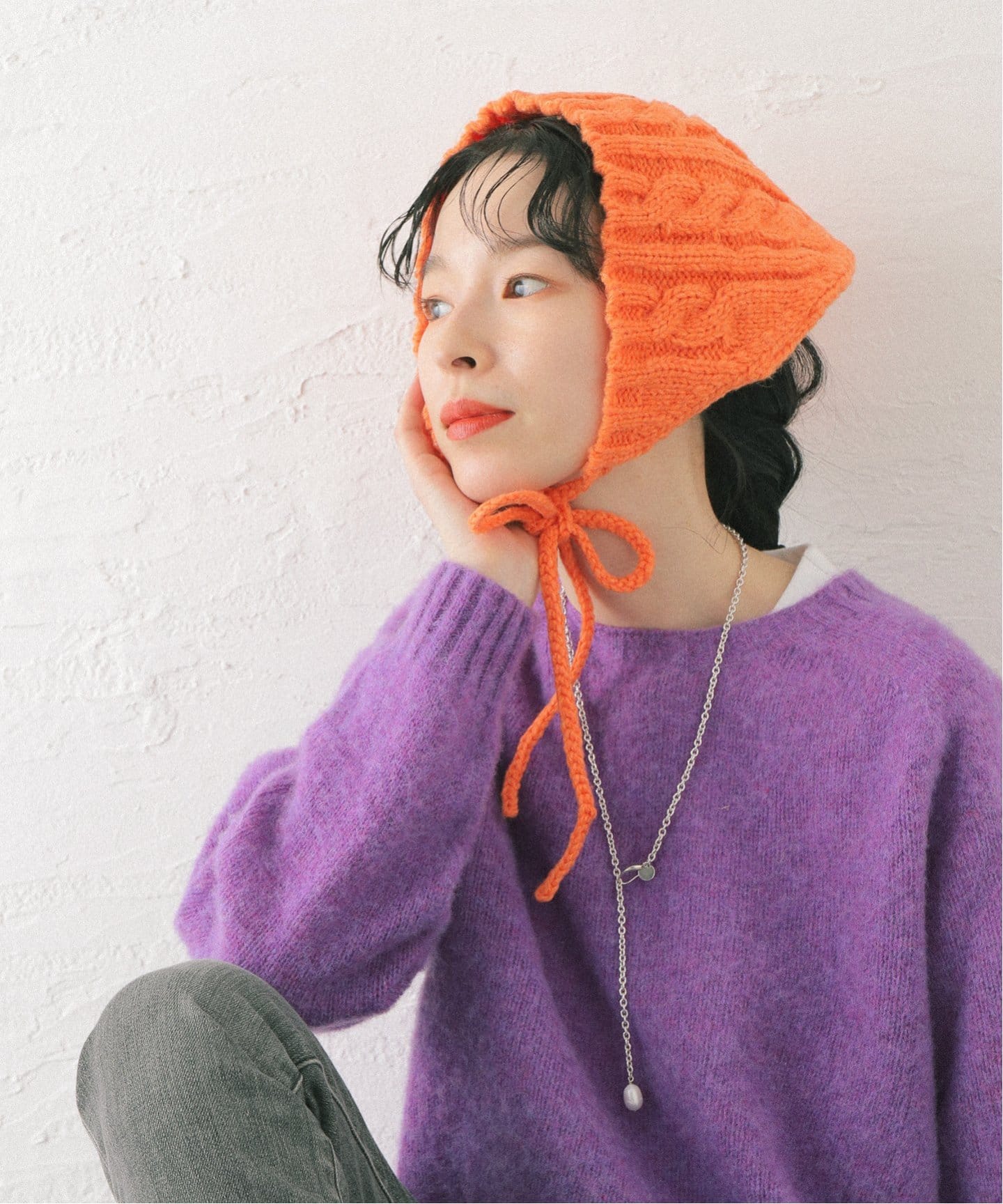 JAKKE/ジャッキー】HARRIET KNITTED HEADSCARF：ヘッドスカーフ