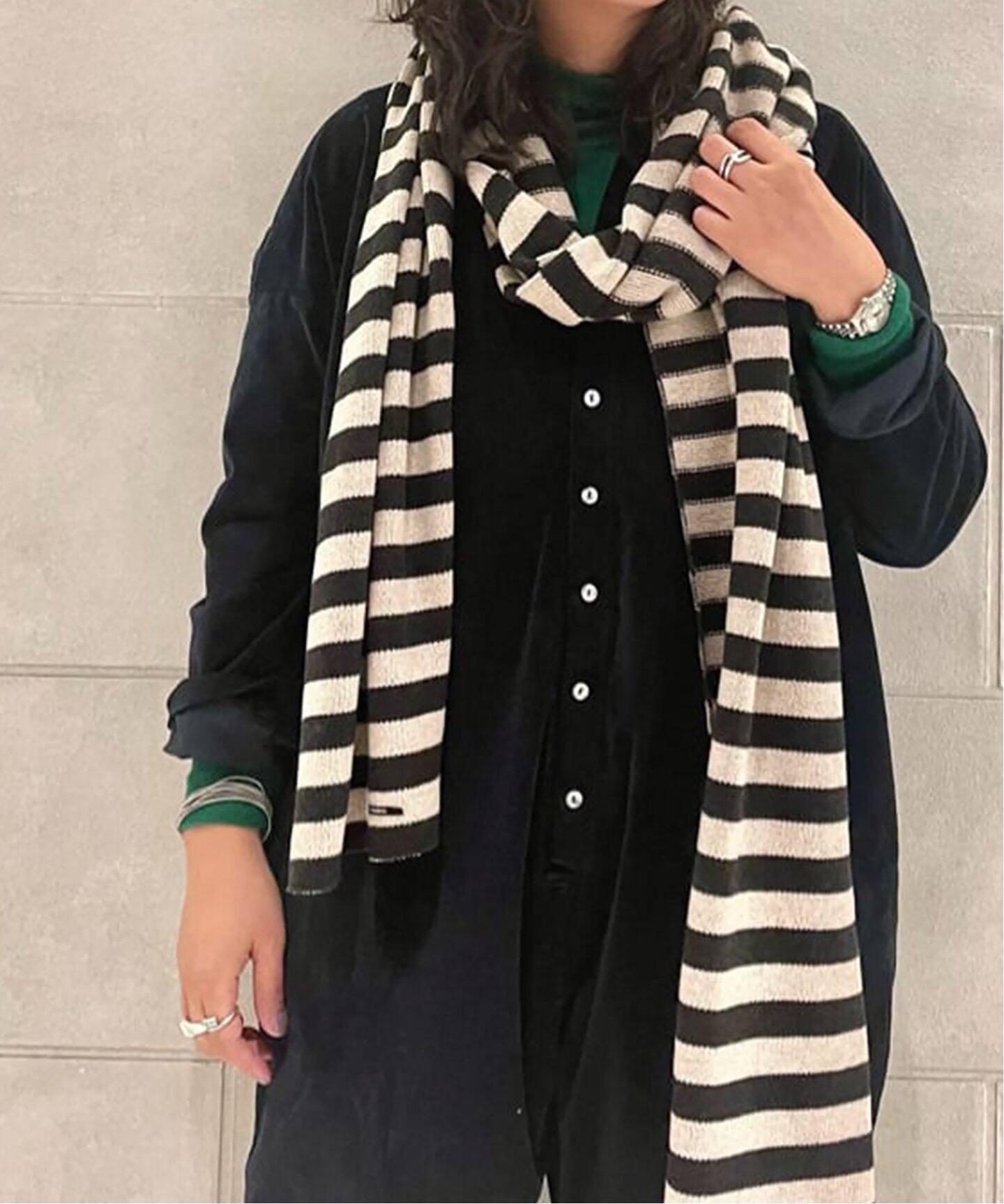 ALBUM DI FAMIGLIA/アルバム ディ ファミリア】STRIPED SCARF  