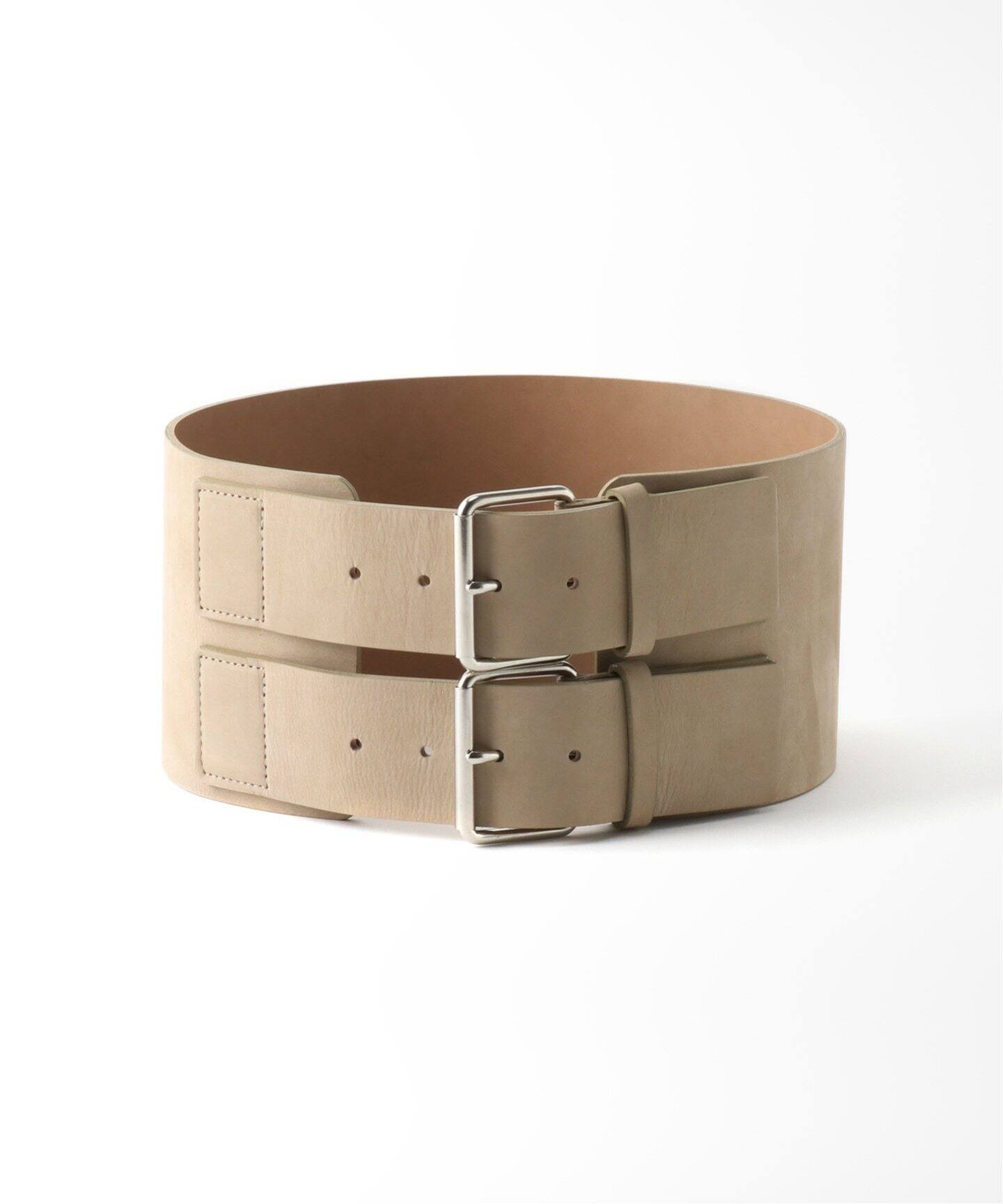 FUMIE TANAKA】 wide 2buckle belt（ベルト）｜NOBLE（ノーブル）の 