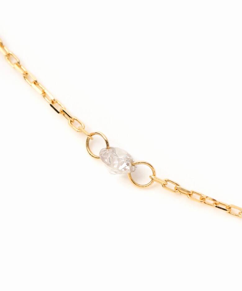 ダブルホールダイヤ5ピースネックレス0.2ct K18（ネックレス）｜Lilas 
