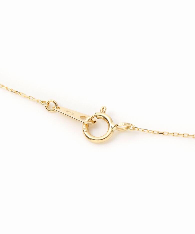 ダブルホールダイヤ5ピースネックレス0.2ct K18（ネックレス）｜Lilas 