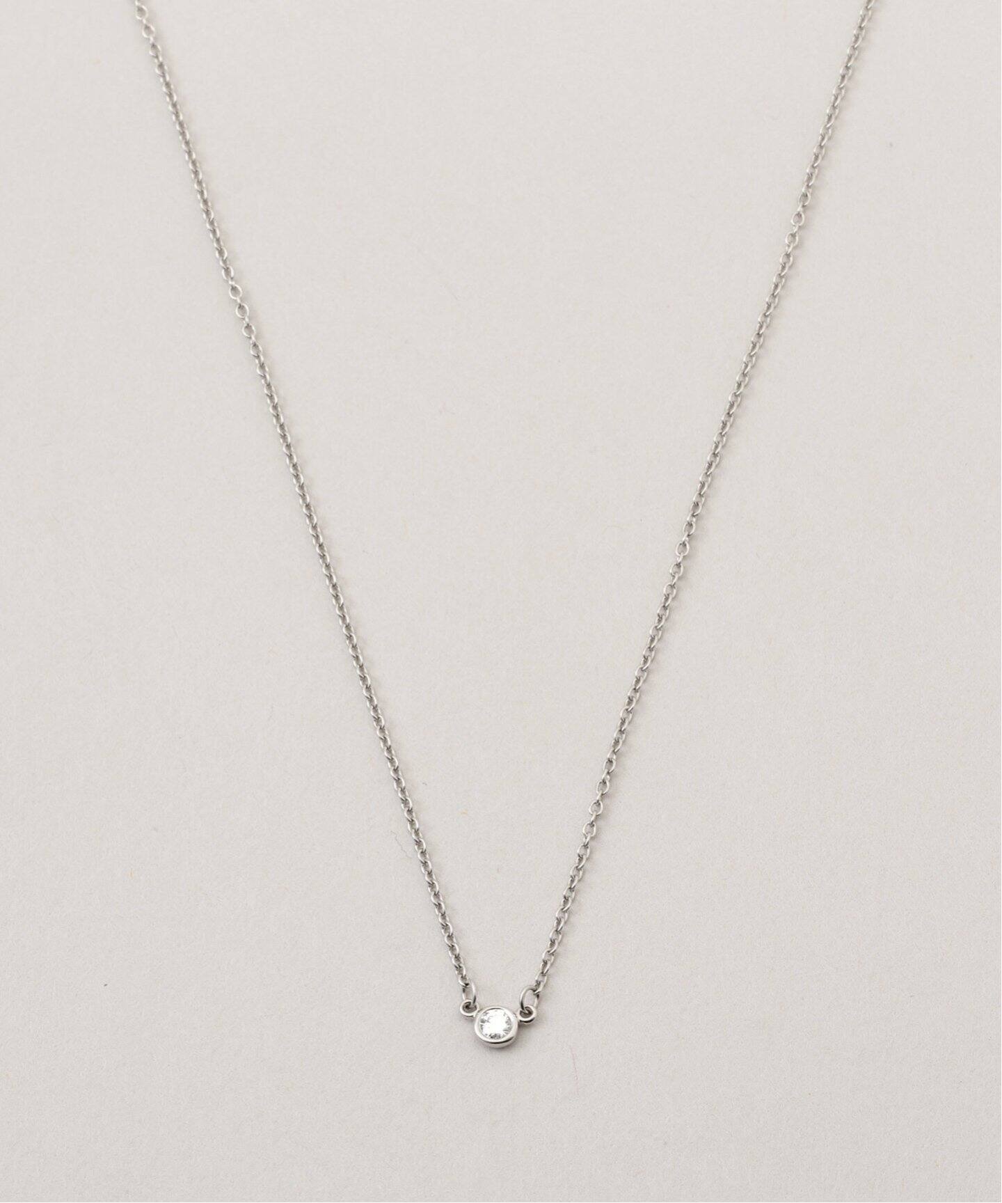 TIFFANY / ティファニー】バイザヤードネックレス Pt 950（ネックレス  