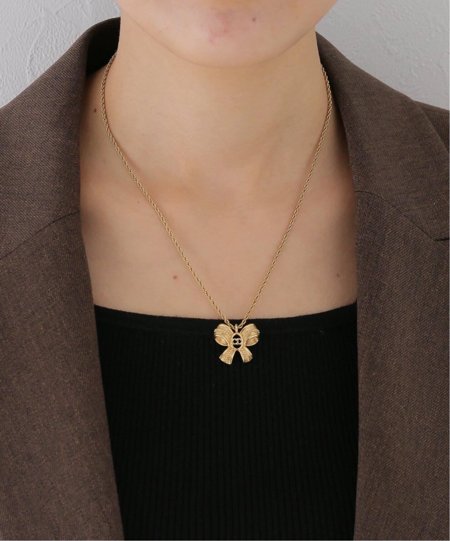 Dior / ディオール】ネックレス リボントップ（ネックレス）｜HIROB  