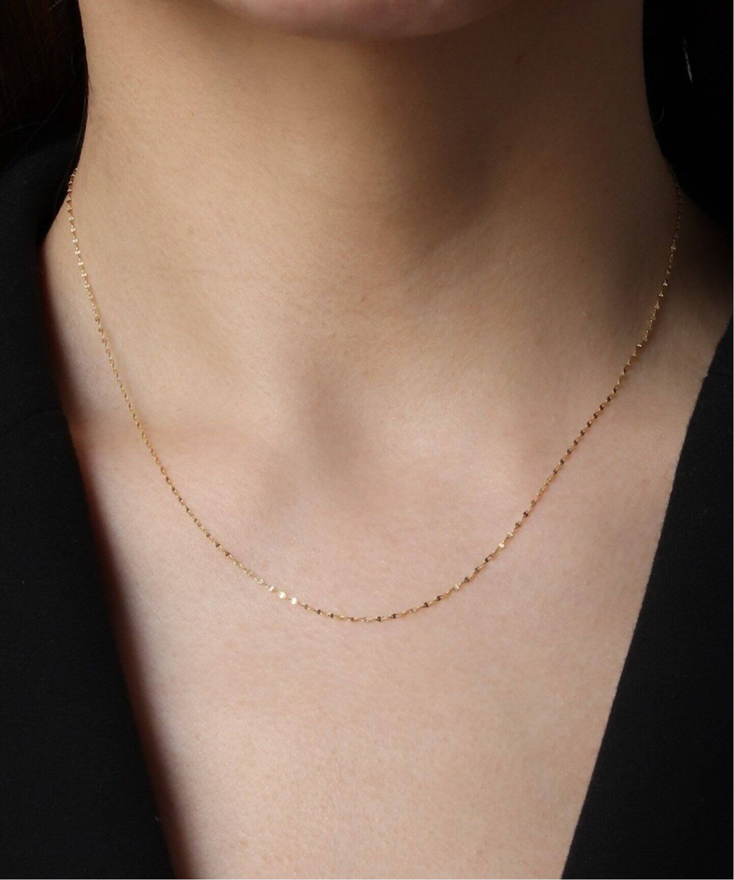 18K eclair chain necklace（ネックレス）｜DECOUVERTE（デクー  