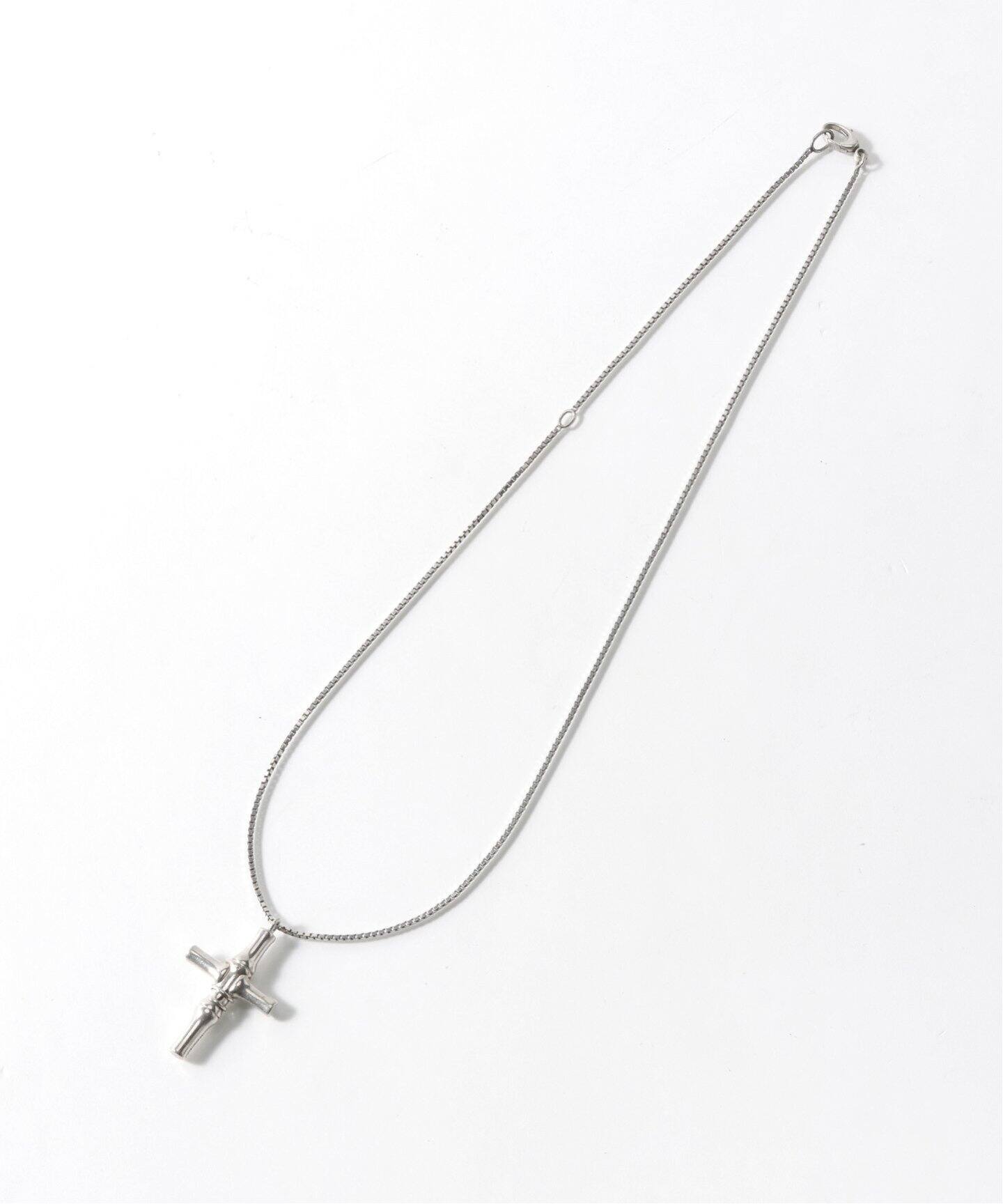 OLD GUCCI グッチ / BAMBOO CROSS SILVER NECKLACE（ネックレス 