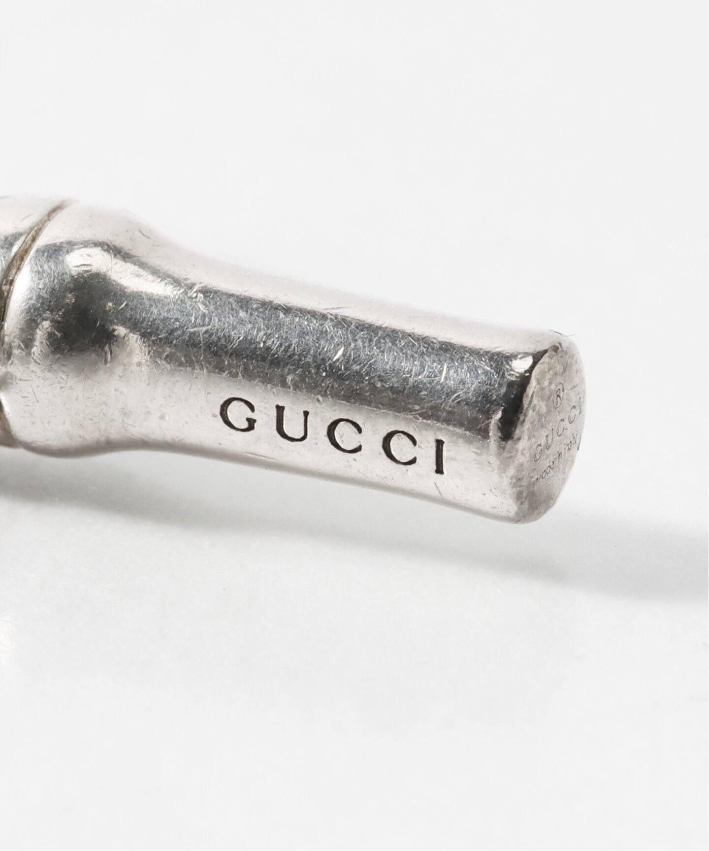 OLD GUCCI グッチ / BAMBOO CROSS SILVER NECKLACE（ネックレス 