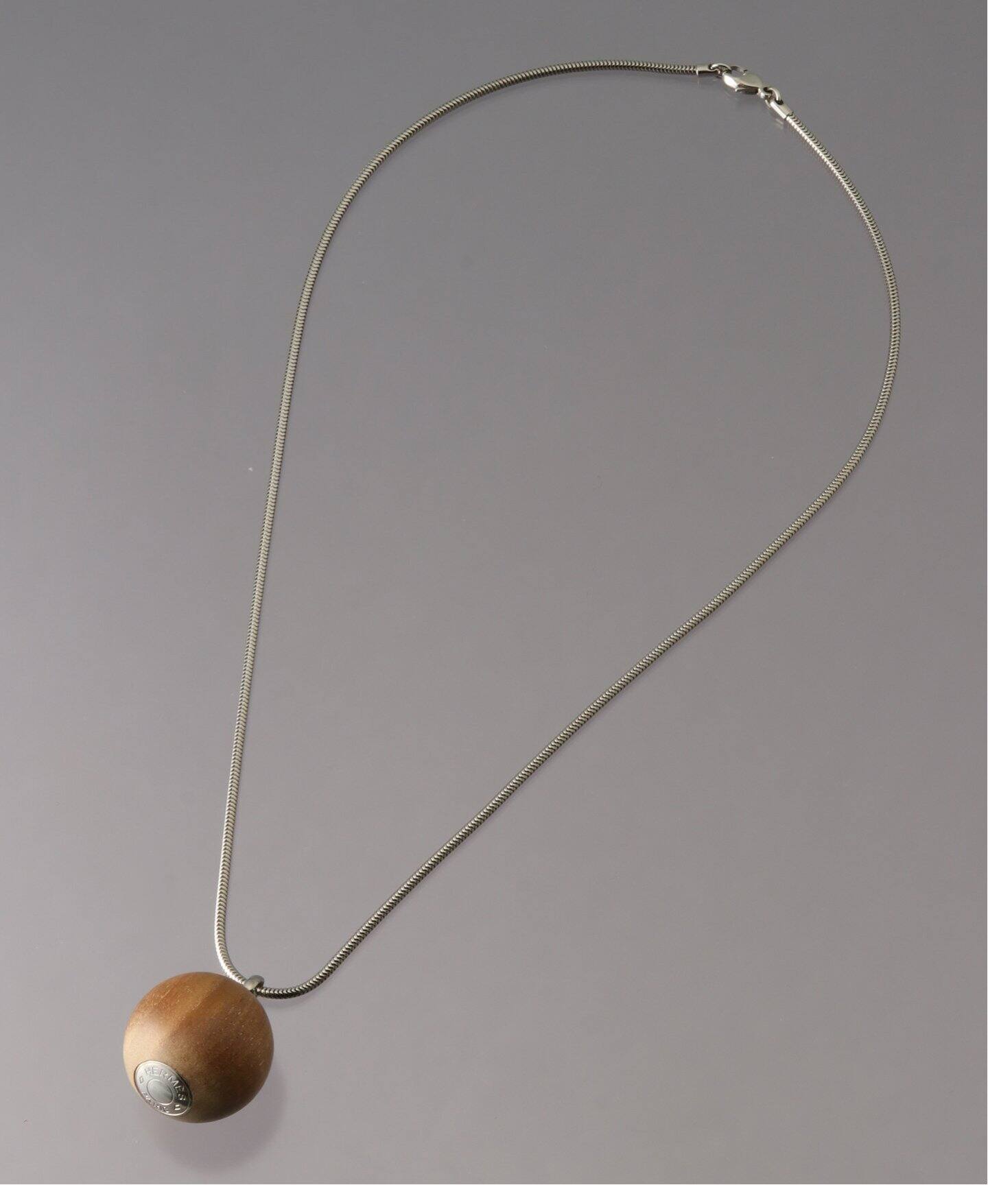 VINTAGE HERMES / エルメス】 ”Sellier Wood Ball” Choker / セリエ 