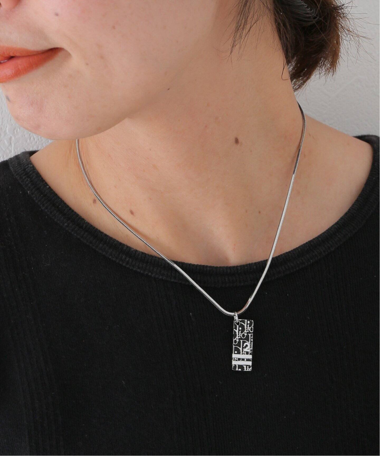 VINTAGE DIOR/ディオール】トロッターライン ネックレス（ネックレス  