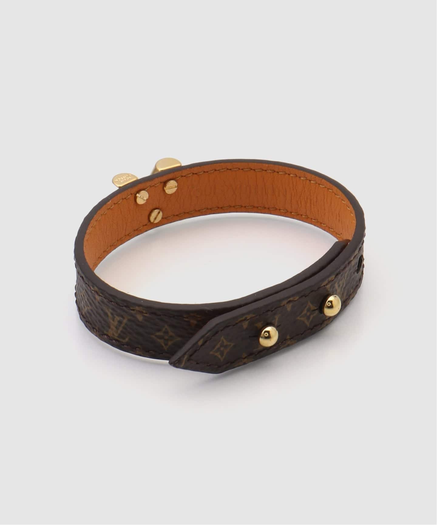 ルイ　ヴィトン　バングル　ブレスレット　茶色　LOUISVUITTON ブラウン VINTAGE LOUIS VUITTON/ルイ・ヴィトン】Essencial V Bracelet