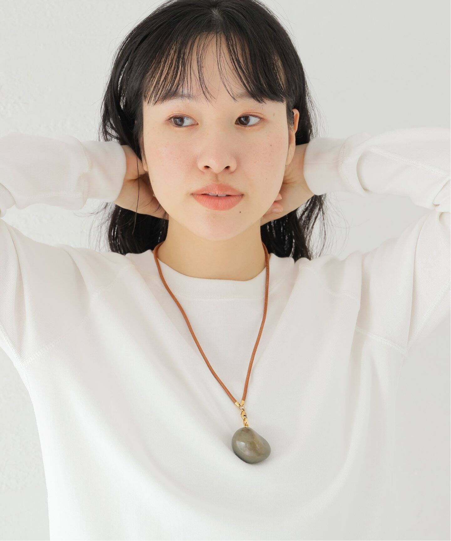 VINTAGE HERMES/エルメス】Stone choker necklace（ネックレス 
