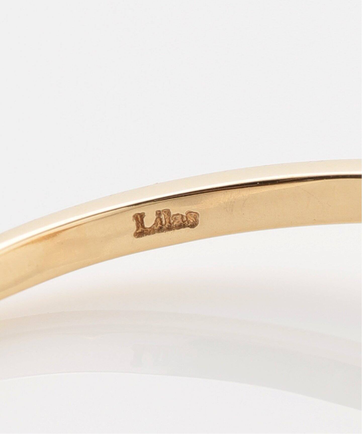 ラインテクスチャーラウンドダイヤパヴェリング K10（リング）｜Lilas