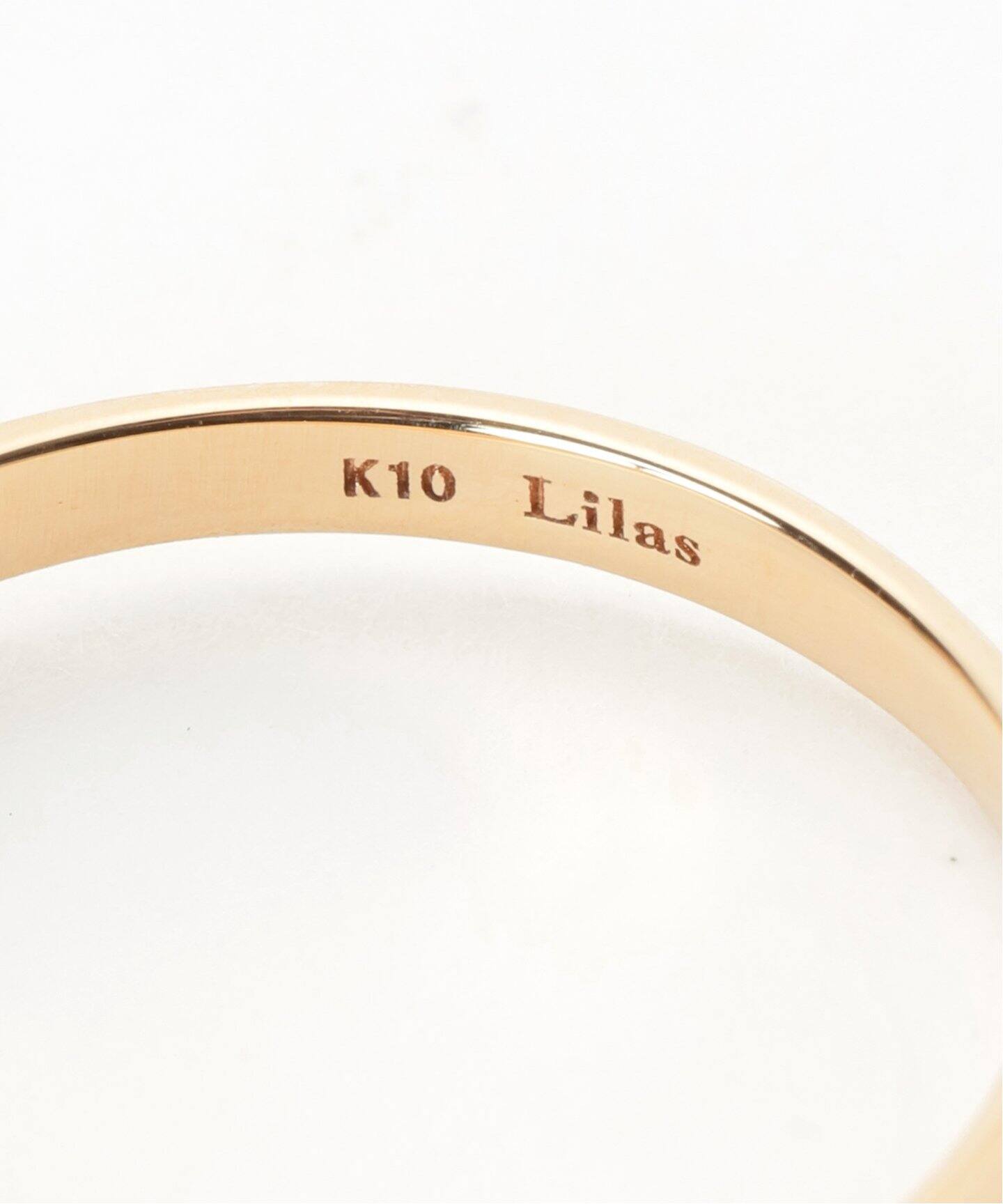 ターコイズ2.5mmカボションダイヤリング K10（リング）｜Lilas（リラ 