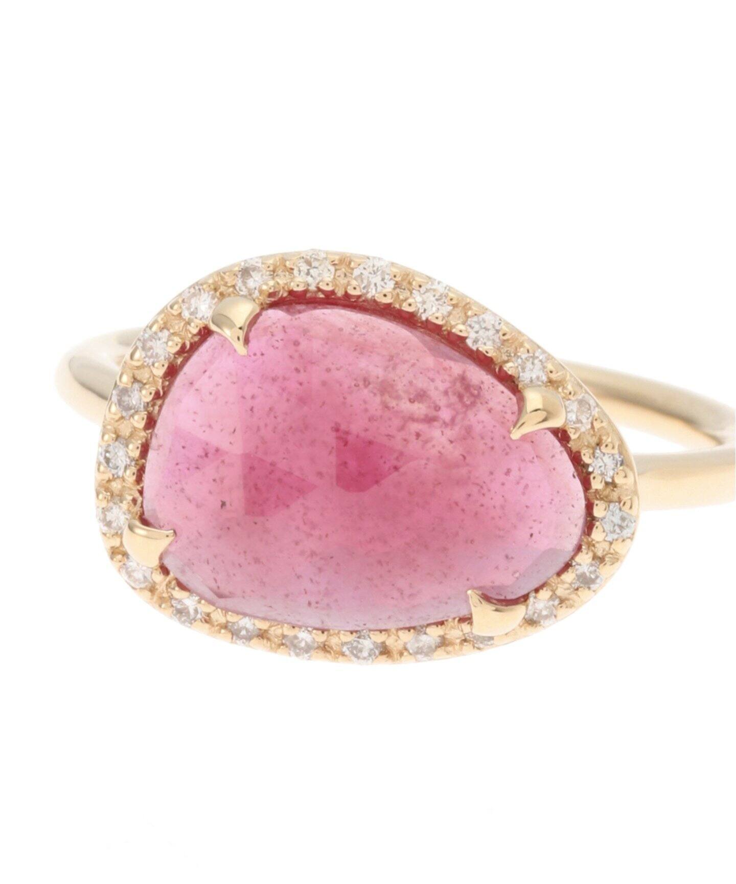 スライスルビーダイヤリングK10（リング）｜Lilas（リラ）の通販  