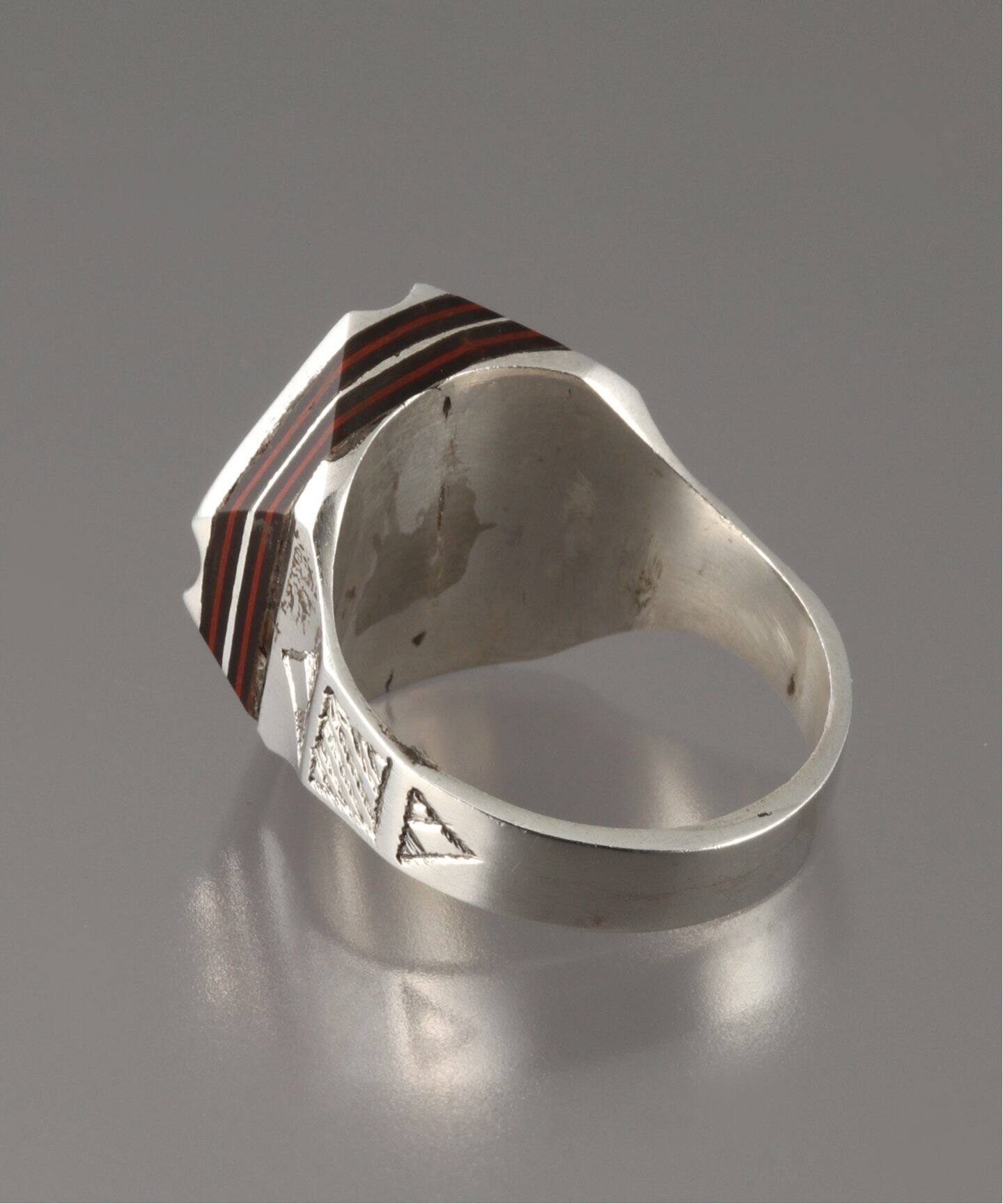 TOUAREG SILVER トゥアレグシルバー】1980`s VINTAGE BEADS IN RING 