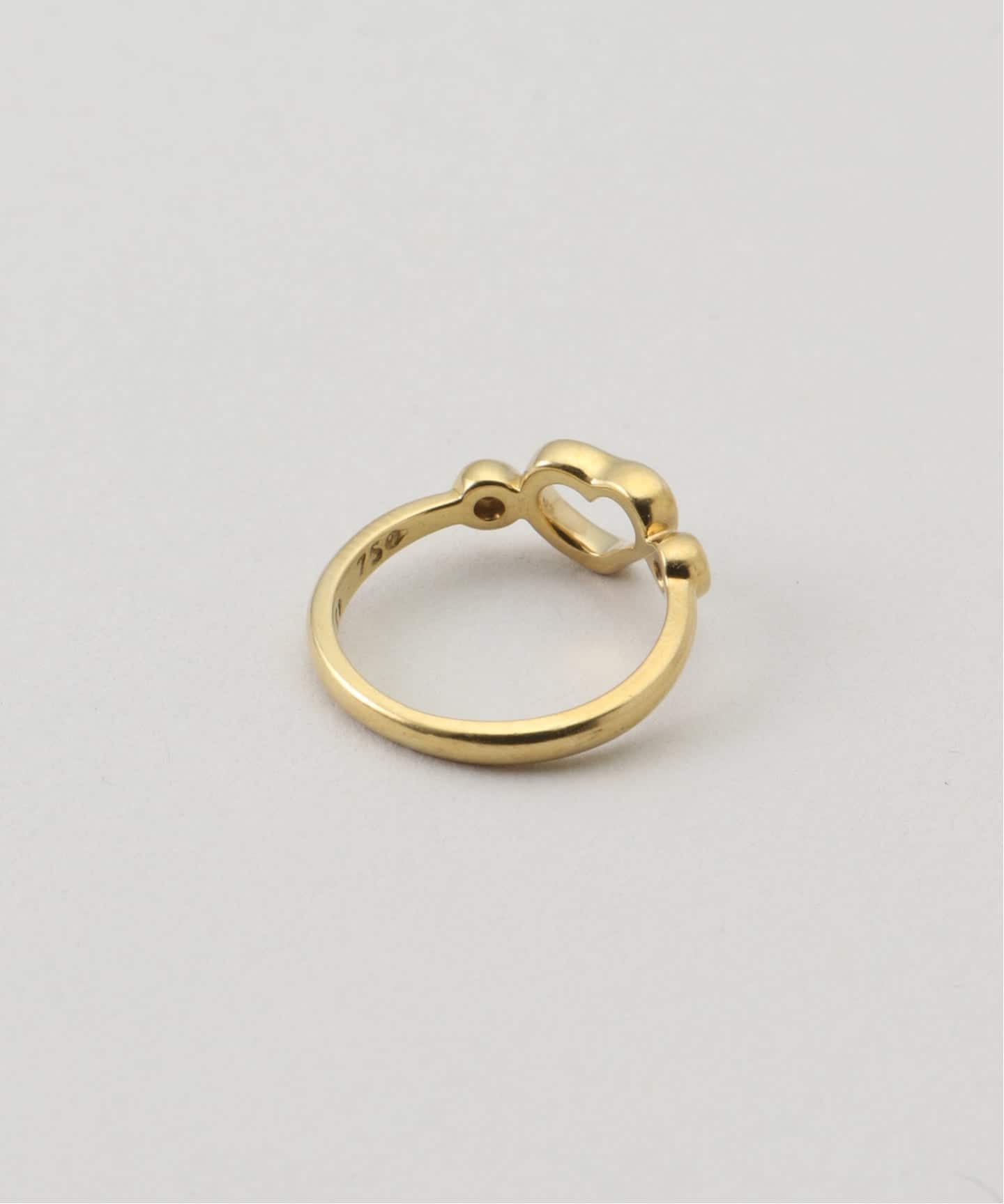 VINTAGE TIFFANY&Co./ティファニー】K18・Open heart ring（リング