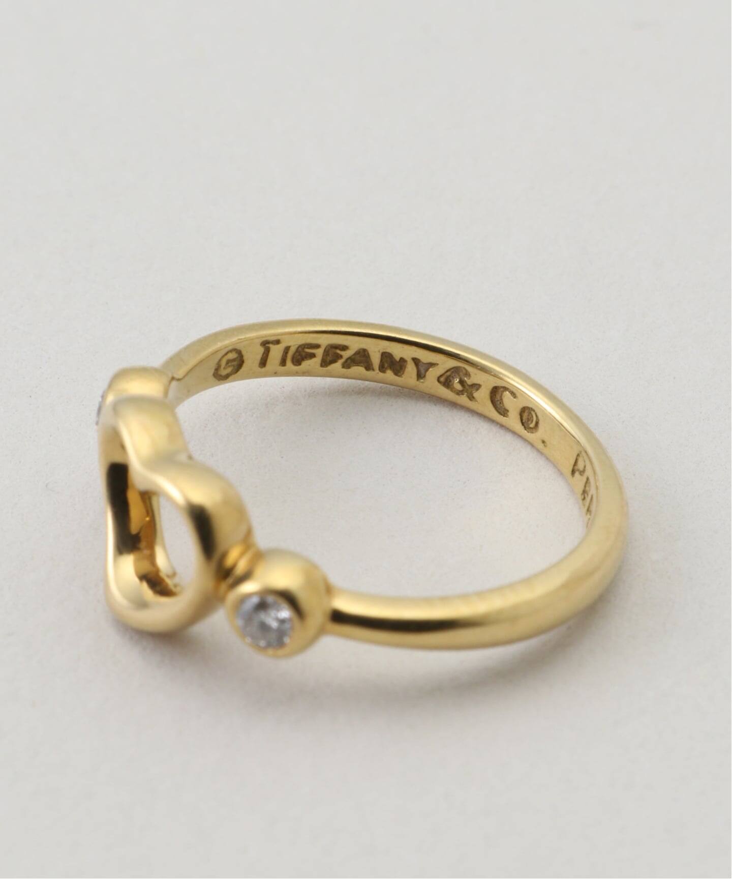VINTAGE TIFFANY&Co./ティファニー】K18・Open heart ring（リング