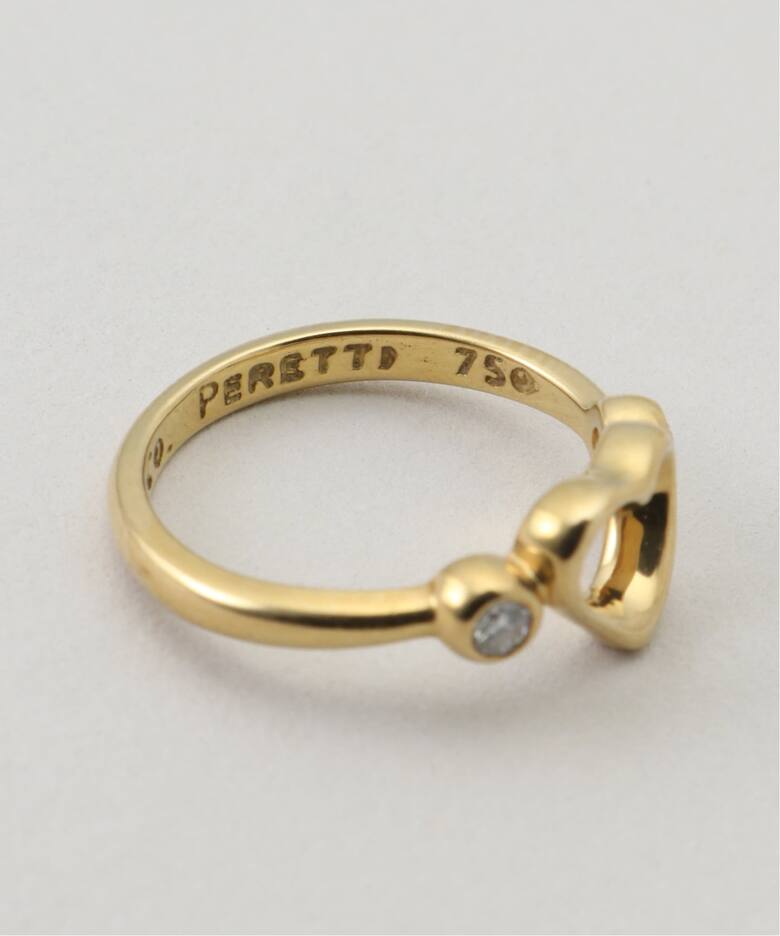 VINTAGE TIFFANY&Co./ティファニー】K18・Open heart ring（リング 