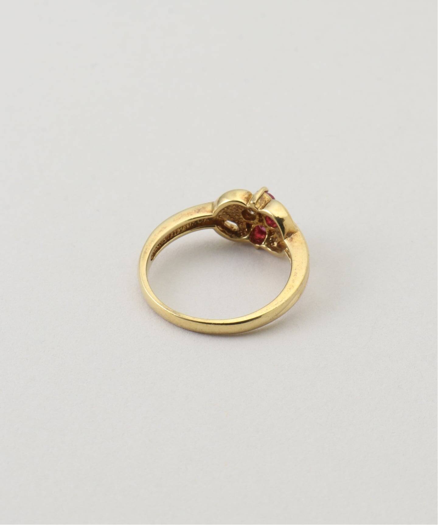VINTAGE DIOR/ディオール】K18・diamond＆ruby ring（リング