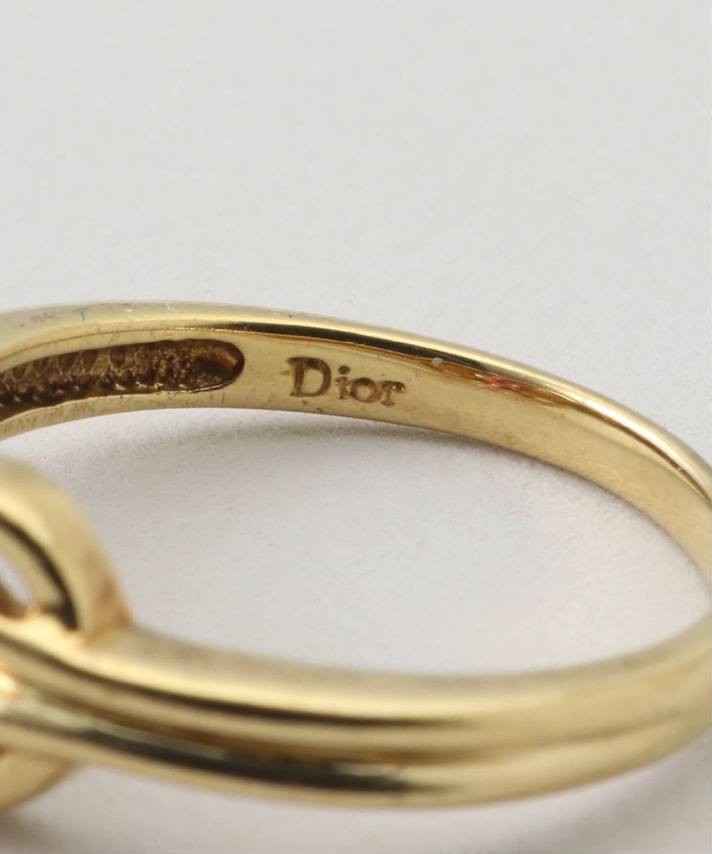VINTAGE DIOR/ディオール】K18・diamond＆ruby ring（リング