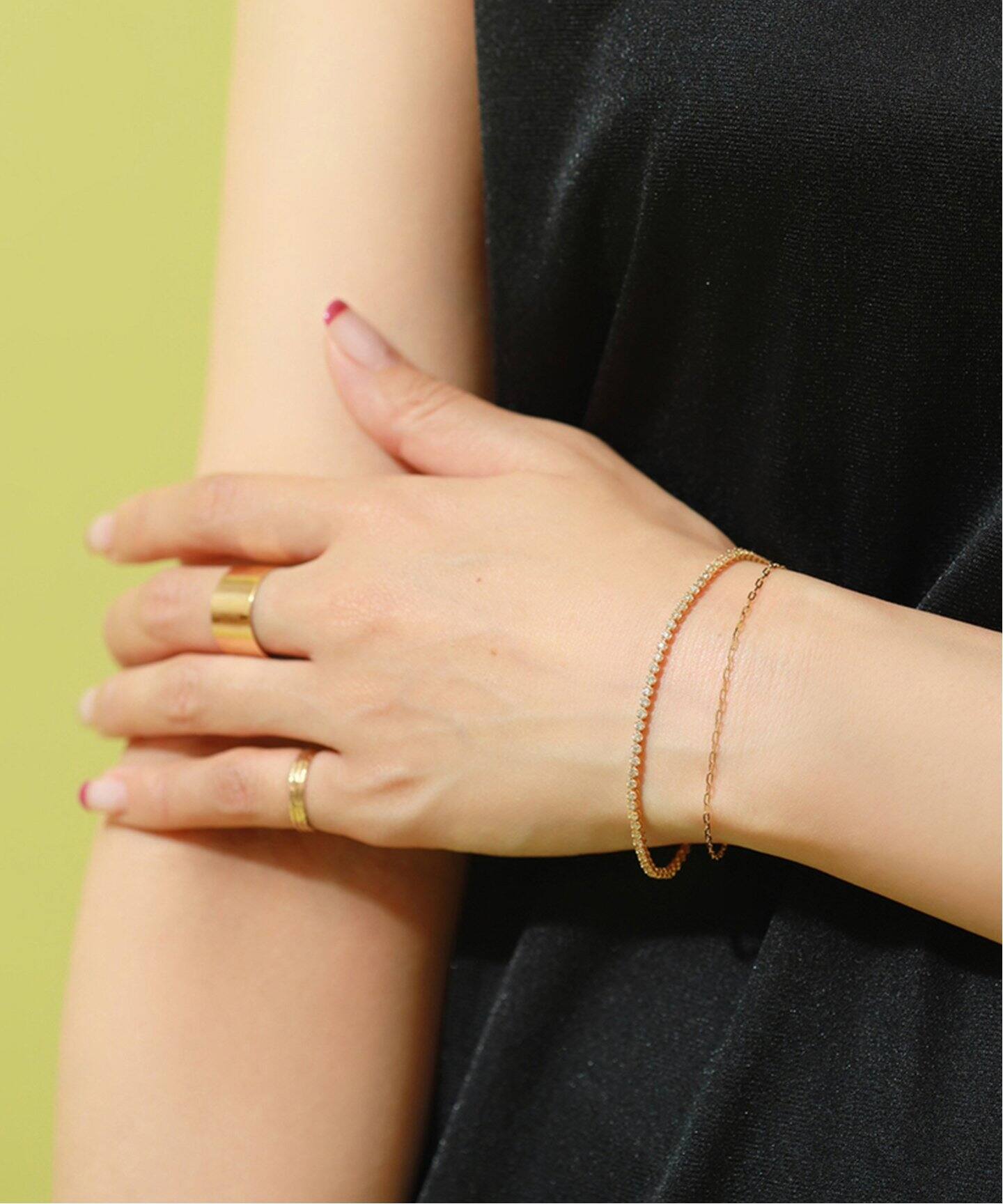 テニスブレスレット K18（ブレスレット・バングル）｜Lilas（リラ）の  