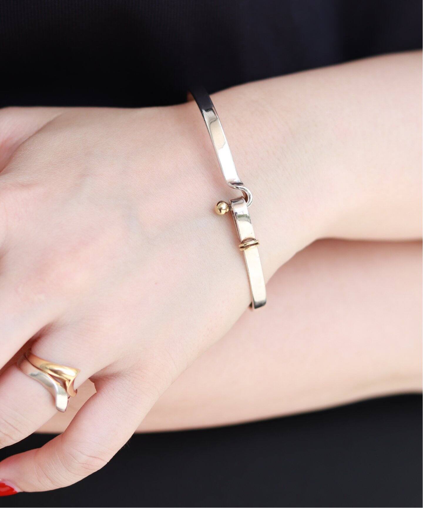 VINTAGE TIFFANY シルバー&ゴールドブレスレット（ブレスレット 