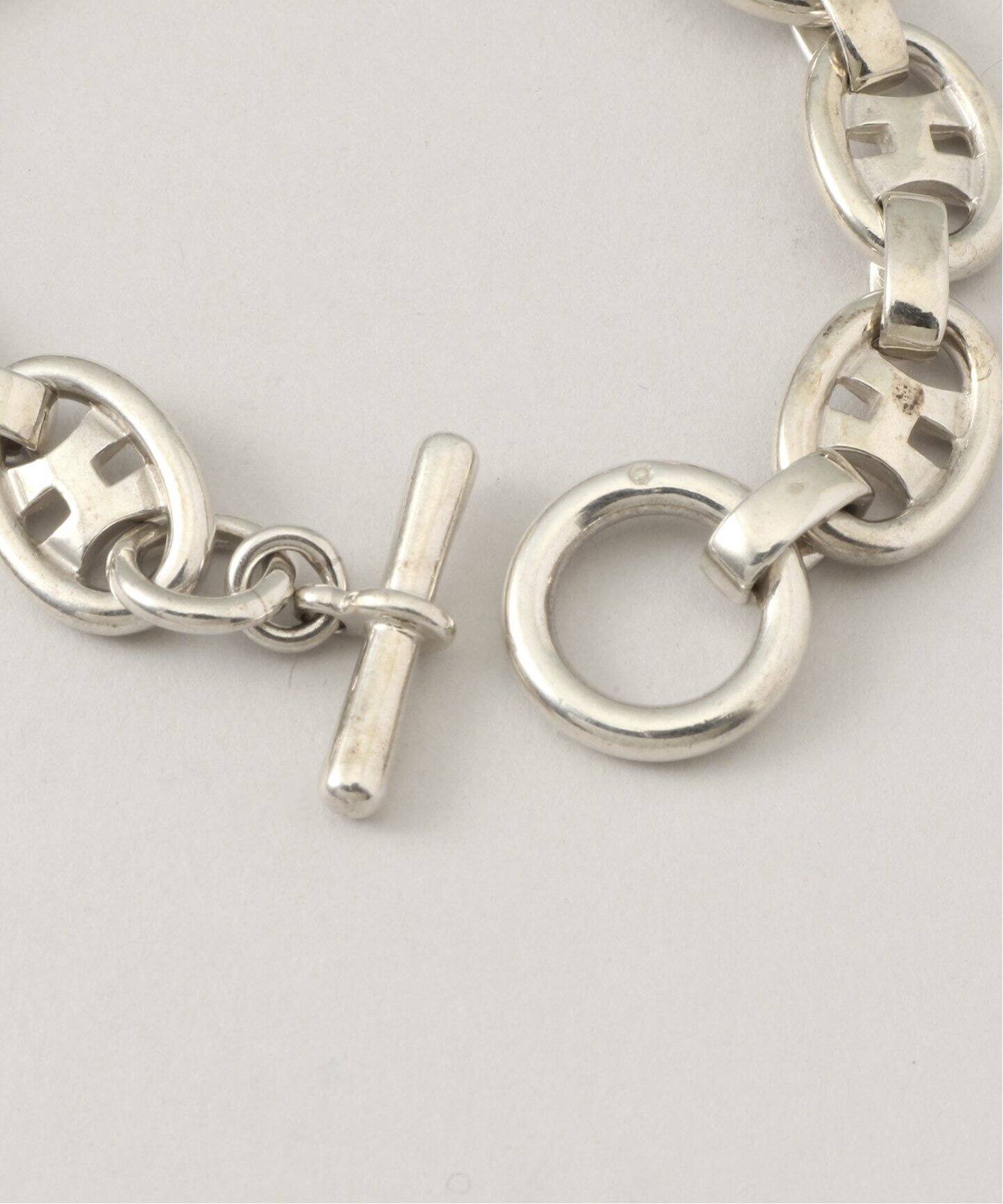 HERMESエルメスヴィンテージロ━プモチーフ縄シルバーイヤリング