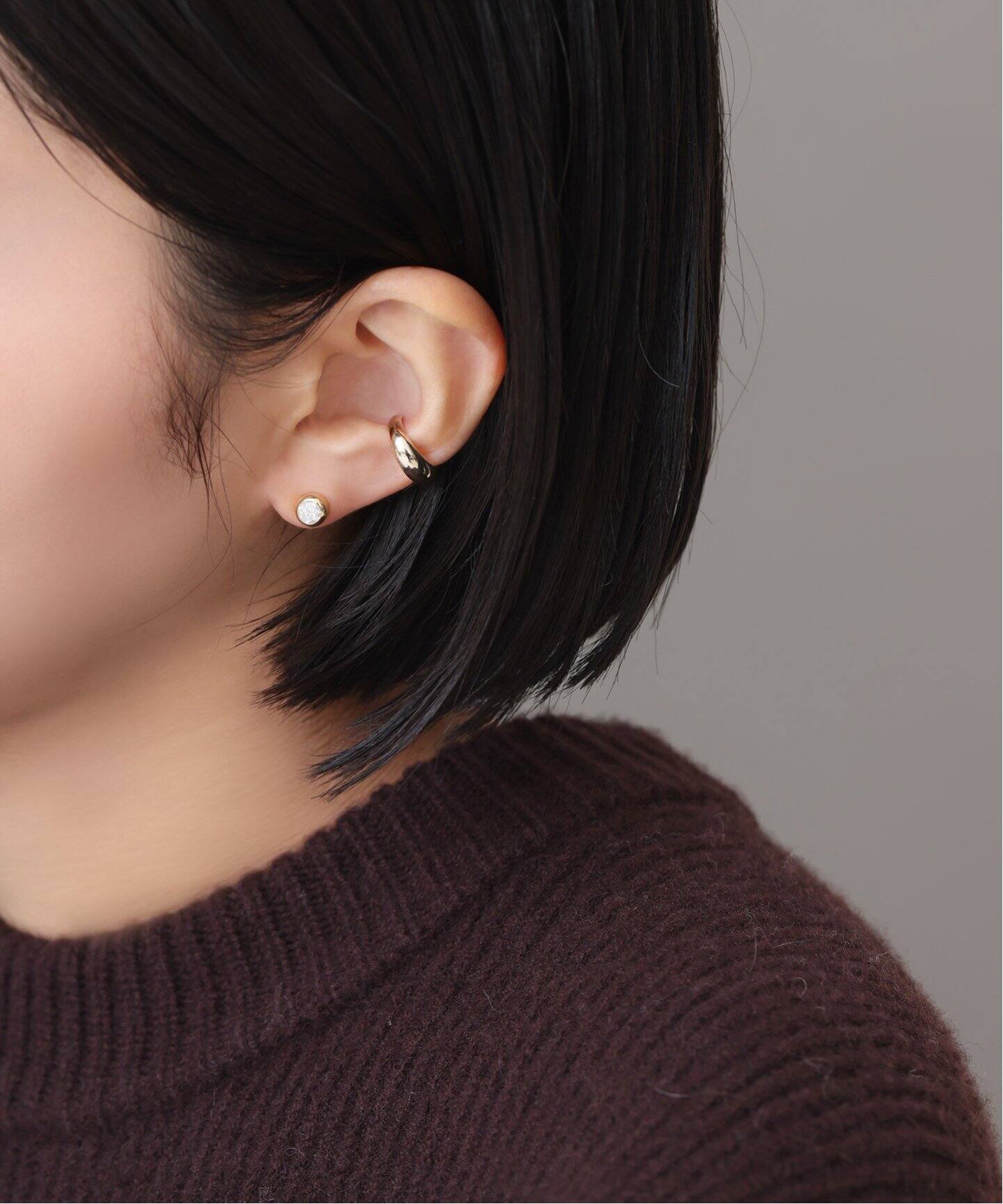 フクリン0.28ctダイヤピアス K18（両耳）（ピアス（両耳用））｜Lilas 