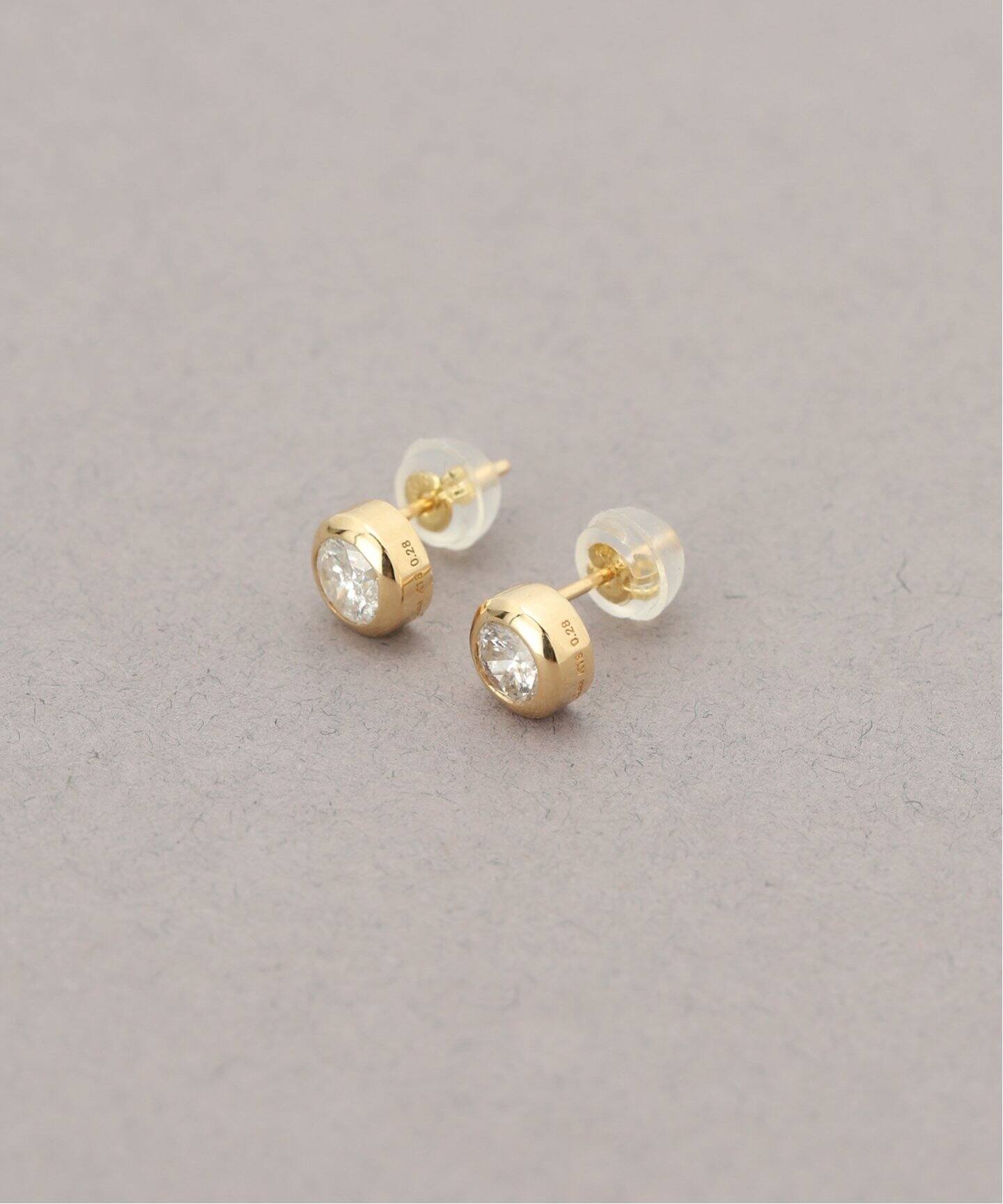 フクリン0.28ctダイヤピアス K18（両耳）（ピアス（両耳用））｜Lilas 