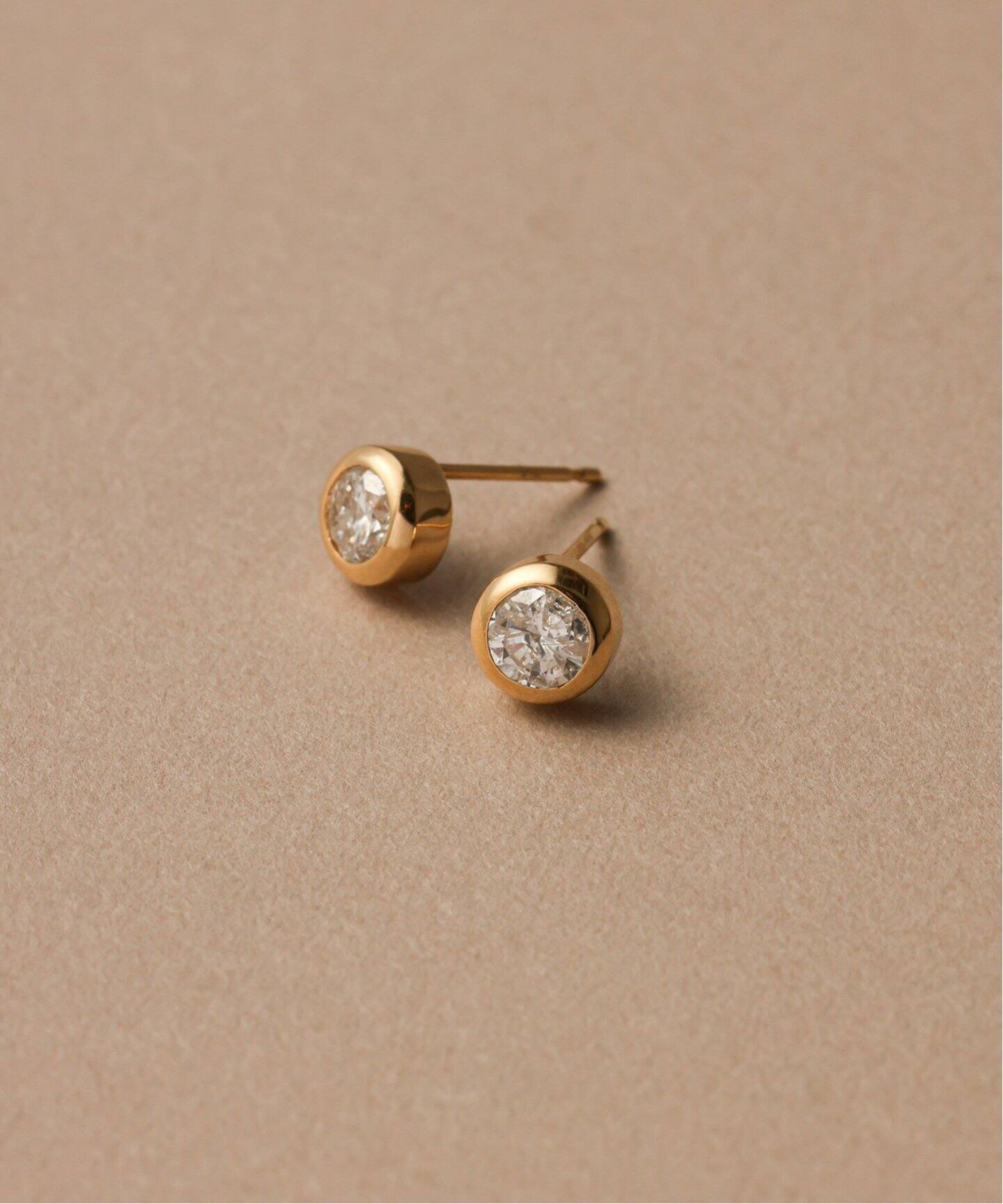 フクリン0.28ctダイヤピアス K18（両耳）（ピアス（両耳用））｜Lilas 