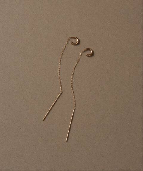 予約 Cフープロングチェーンピアス K10 Lilas リラ 公式のファッション通販 Baycrew S Store