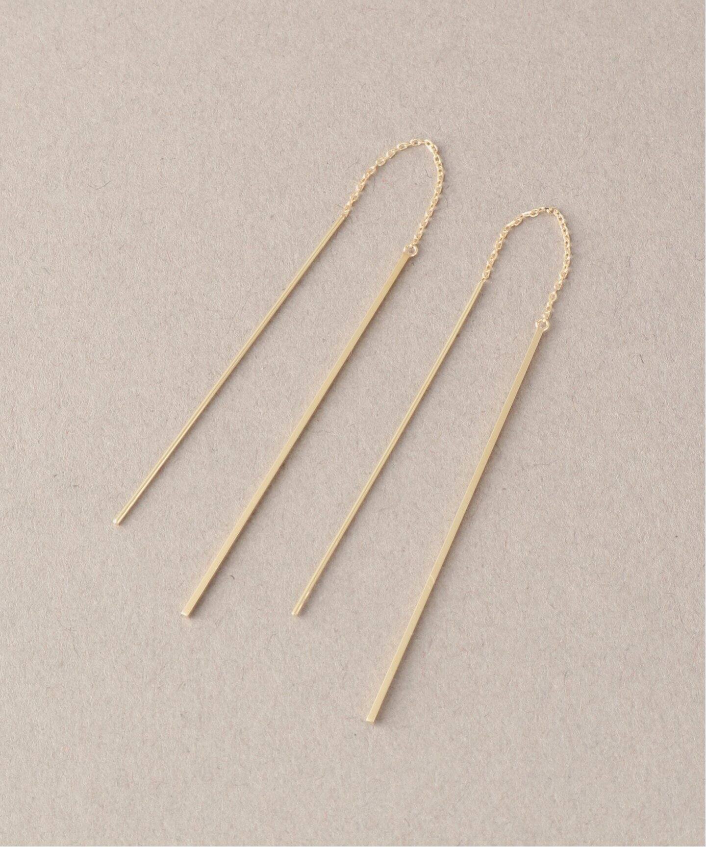 2ラインナカオレピアス K10（ピアス（両耳用））｜Lilas（リラ）の通販 