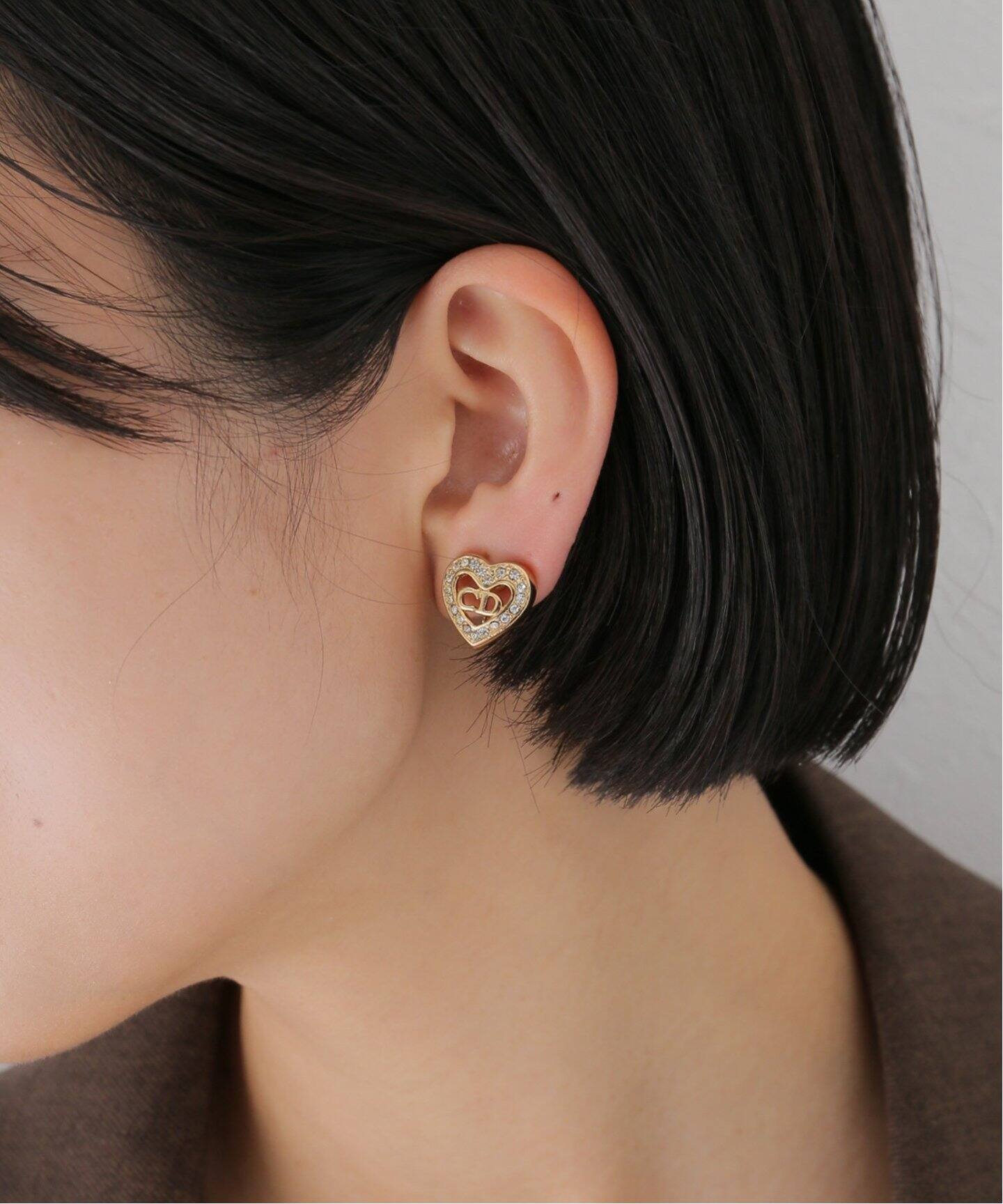 Dior / ディオール】 ハートモチーフ イヤリング（イヤリング）｜HIROB  