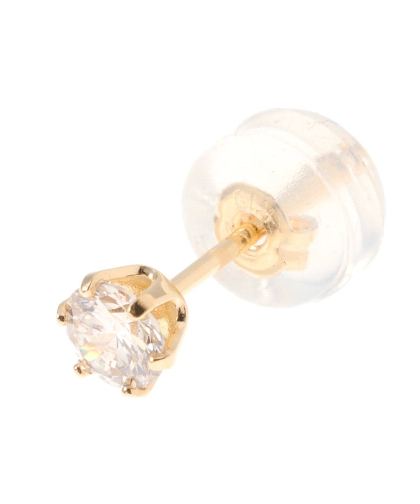 18KYG 0.3ct ダイヤモンド ピアス(両耳)（ピアス（両耳用 