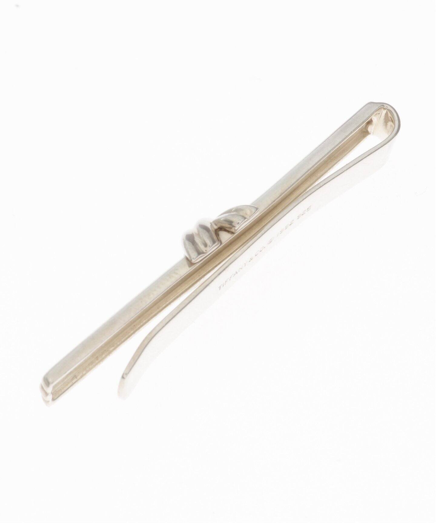 ティファニー コンビ ノット ネクタイピン 儚め 