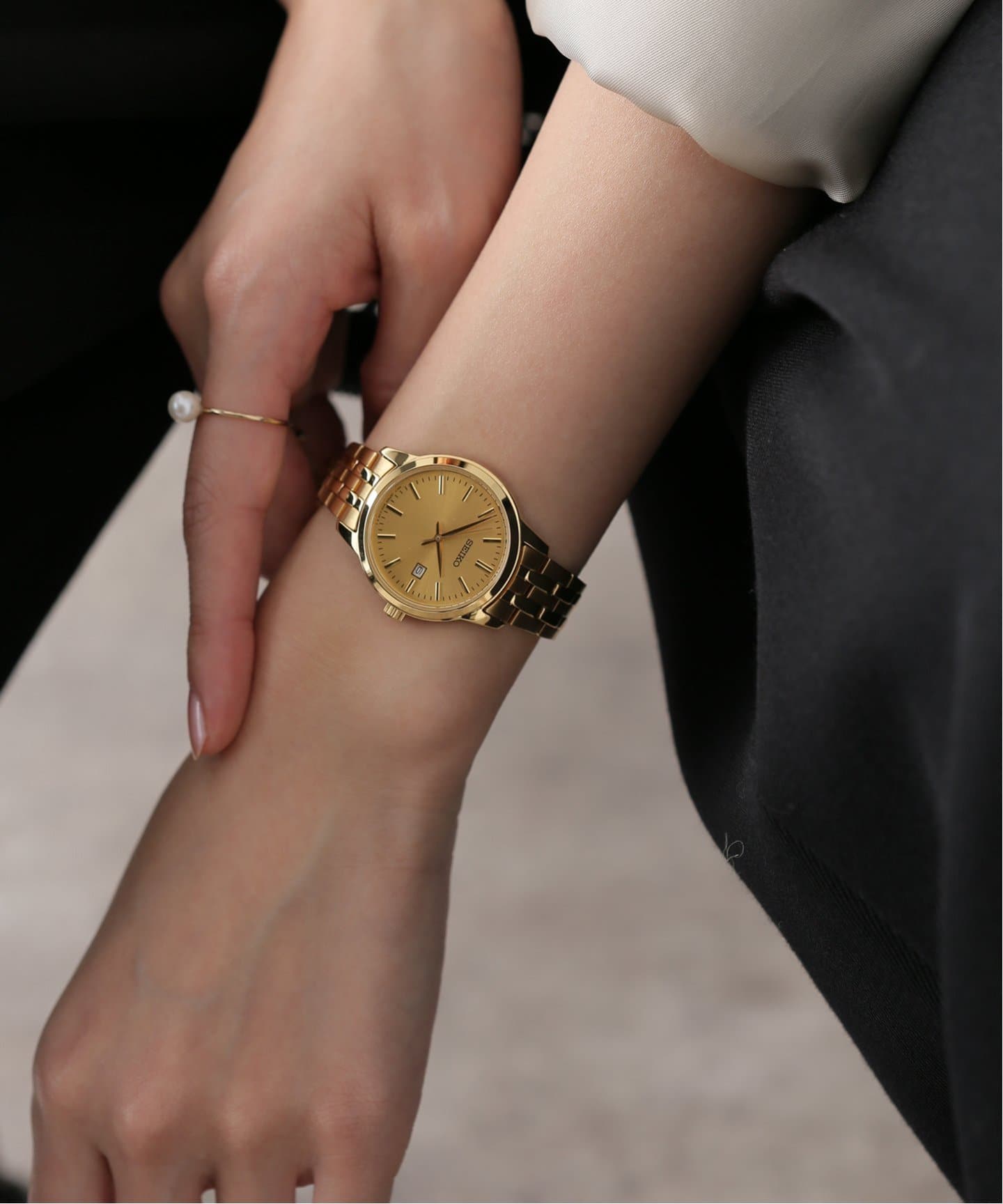 【美品】 セイコー エッセンシャルズ SUR444 レディース 腕時計 ゴールド SEIKO（セイコー）の「【SEIKO / セイコー】ESSENTIALS SUR444