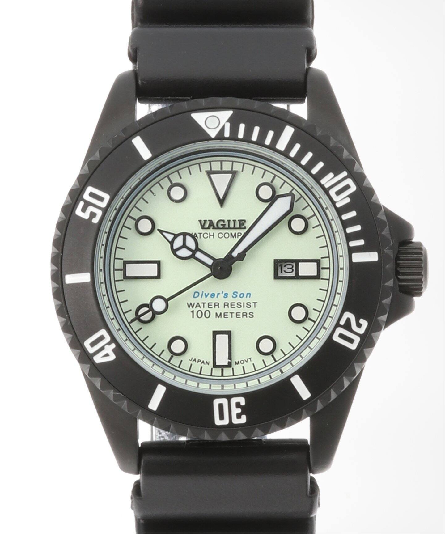VAGUE WATCH/ヴァーグウォッチ】 Divers Son Black/Luminous 36mm 