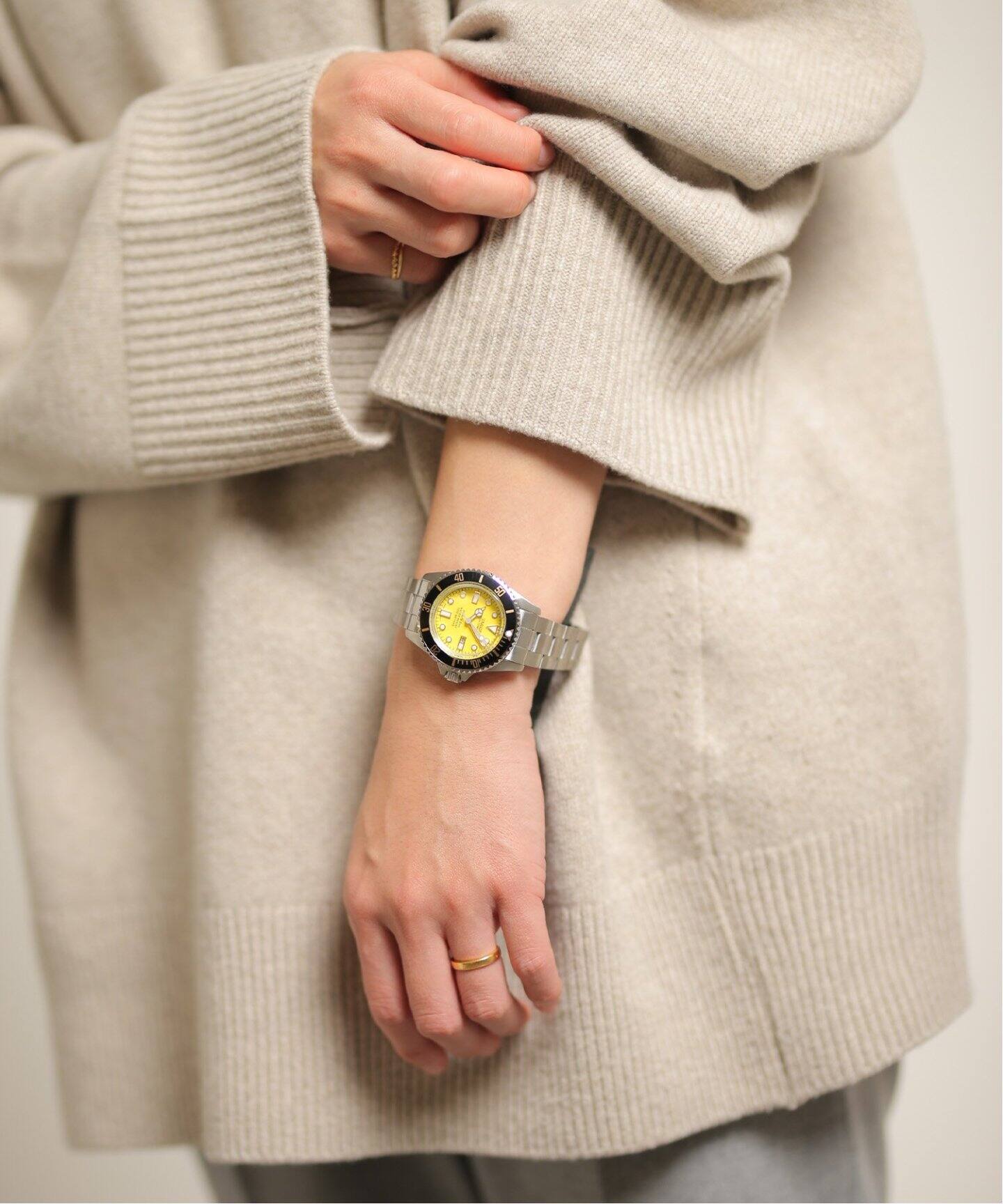 VAGUE WATCH/ヴァーグウォッチ】 Divers Son Yellow SS 36mm（新品  