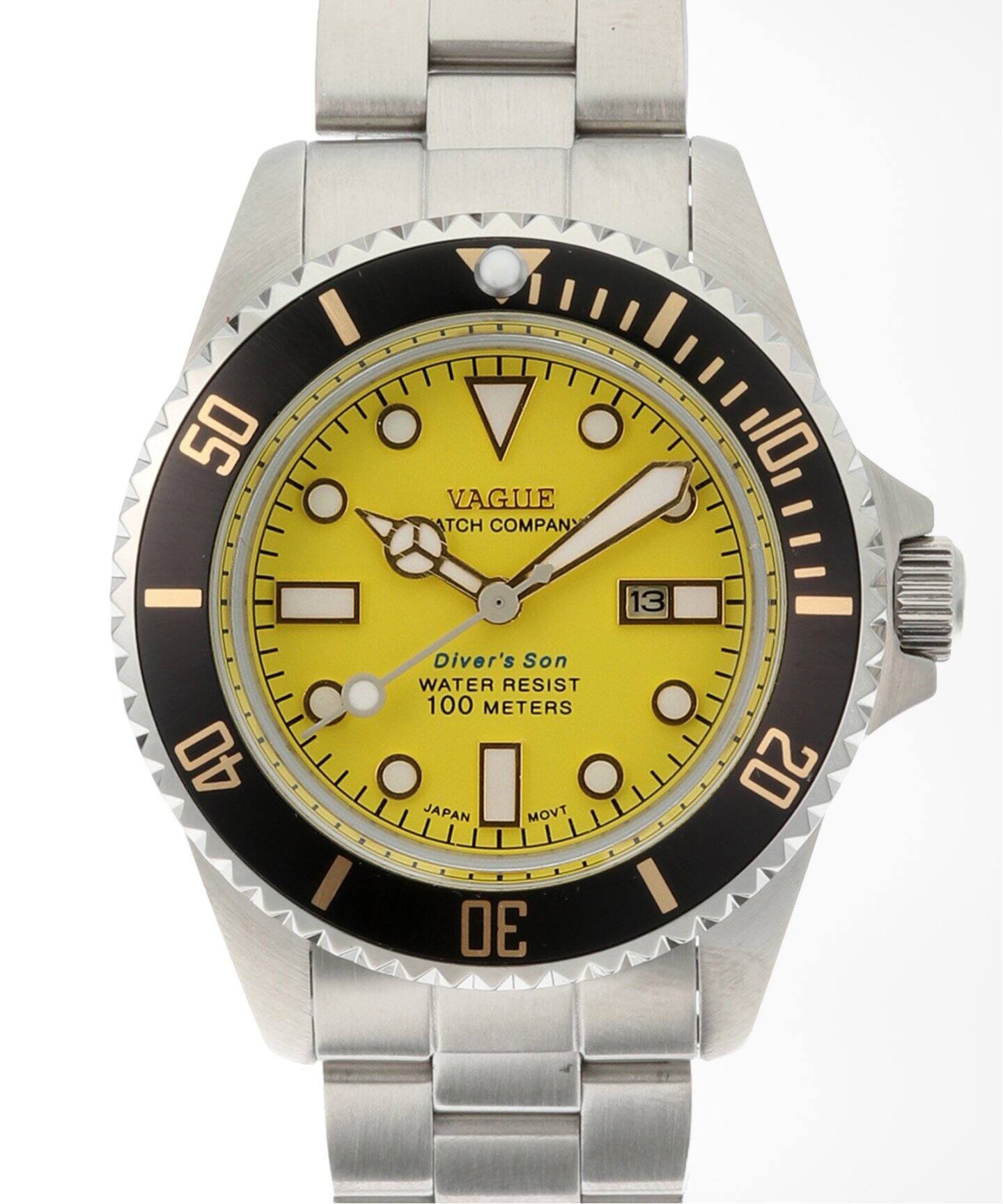 VAGUE WATCH/ヴァーグウォッチ】 Divers Son Yellow SS 36mm（新品  