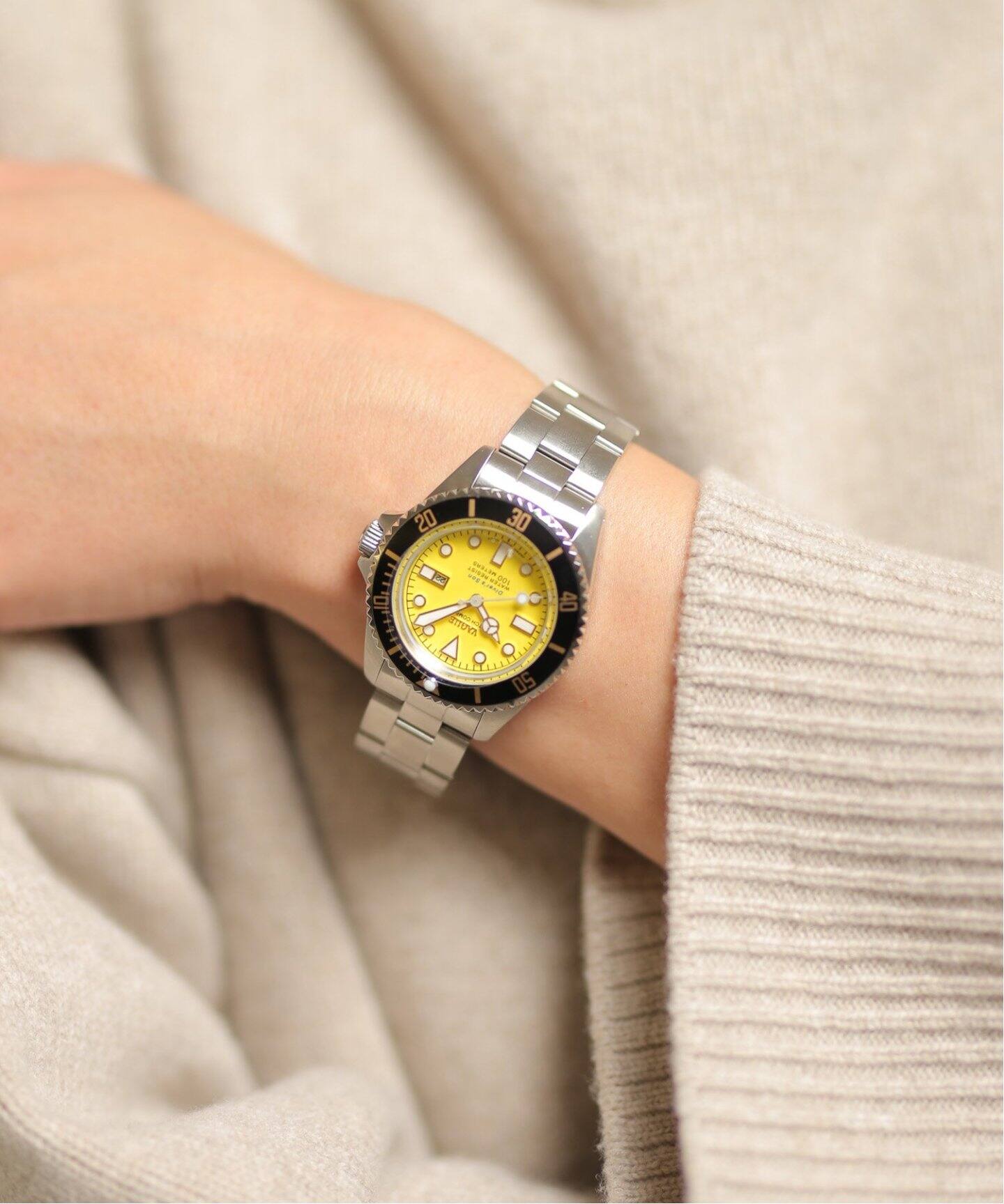 VAGUE WATCH/ヴァーグウォッチ】 Divers Son Yellow SS 36mm（新品 
