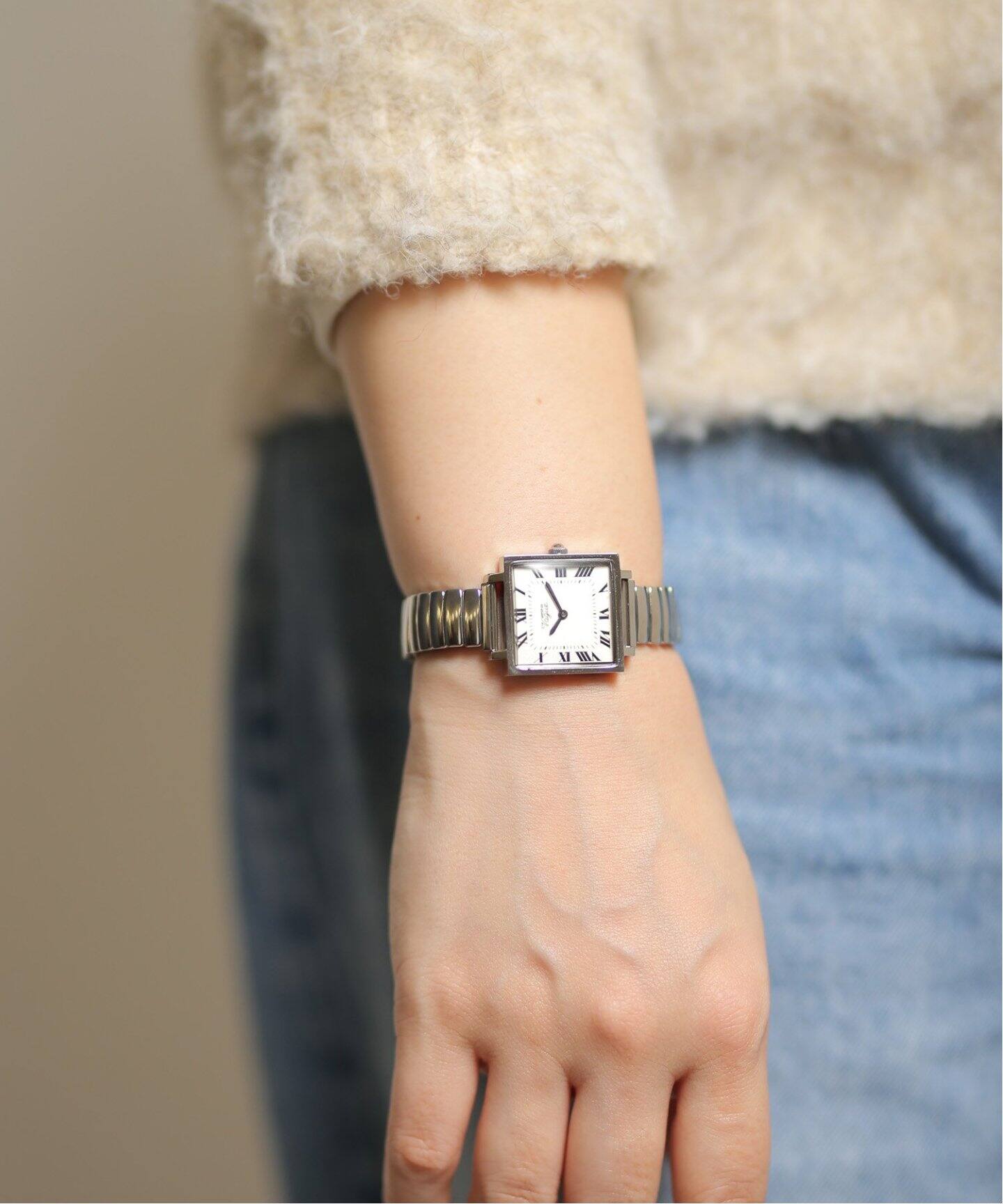 VAGUE WATCH/ヴァーグウォッチ】 Carre Extension SS/Chamagne 25mm 