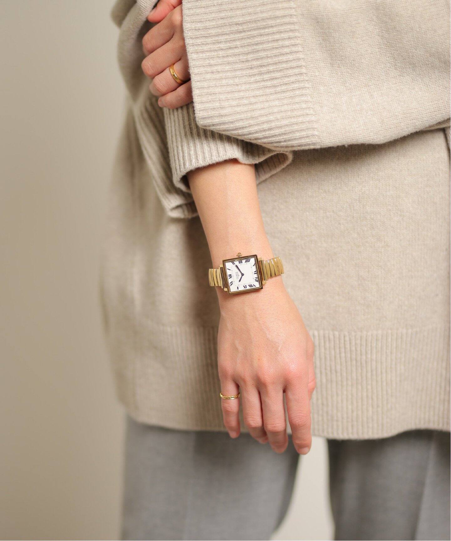 VAGUE WATCH/ヴァーグウォッチ】 Carre Extension YG/Ivory 28mm（新品 