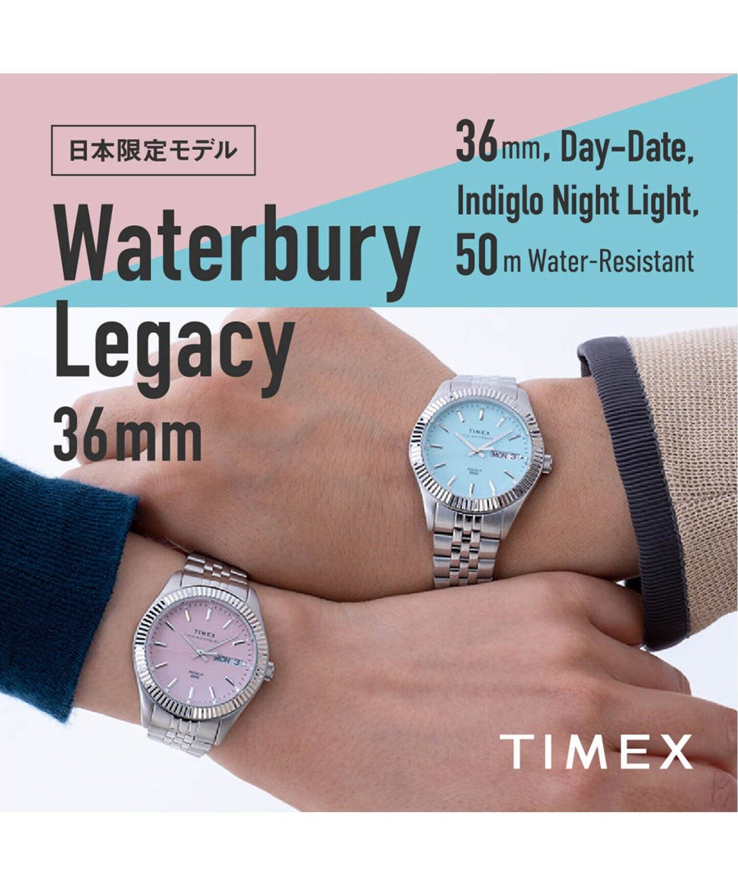 TIMEX/タイメックス】Waterbury Legacy 36mm ピンク【 ウォッチ 