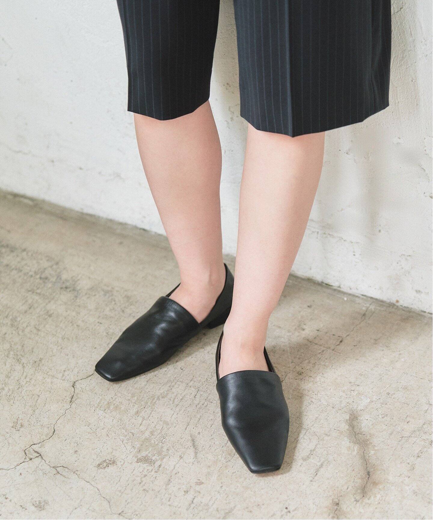 GRISE レザースクエアハイバンプソフトフラット（その他シューズ）｜LE 