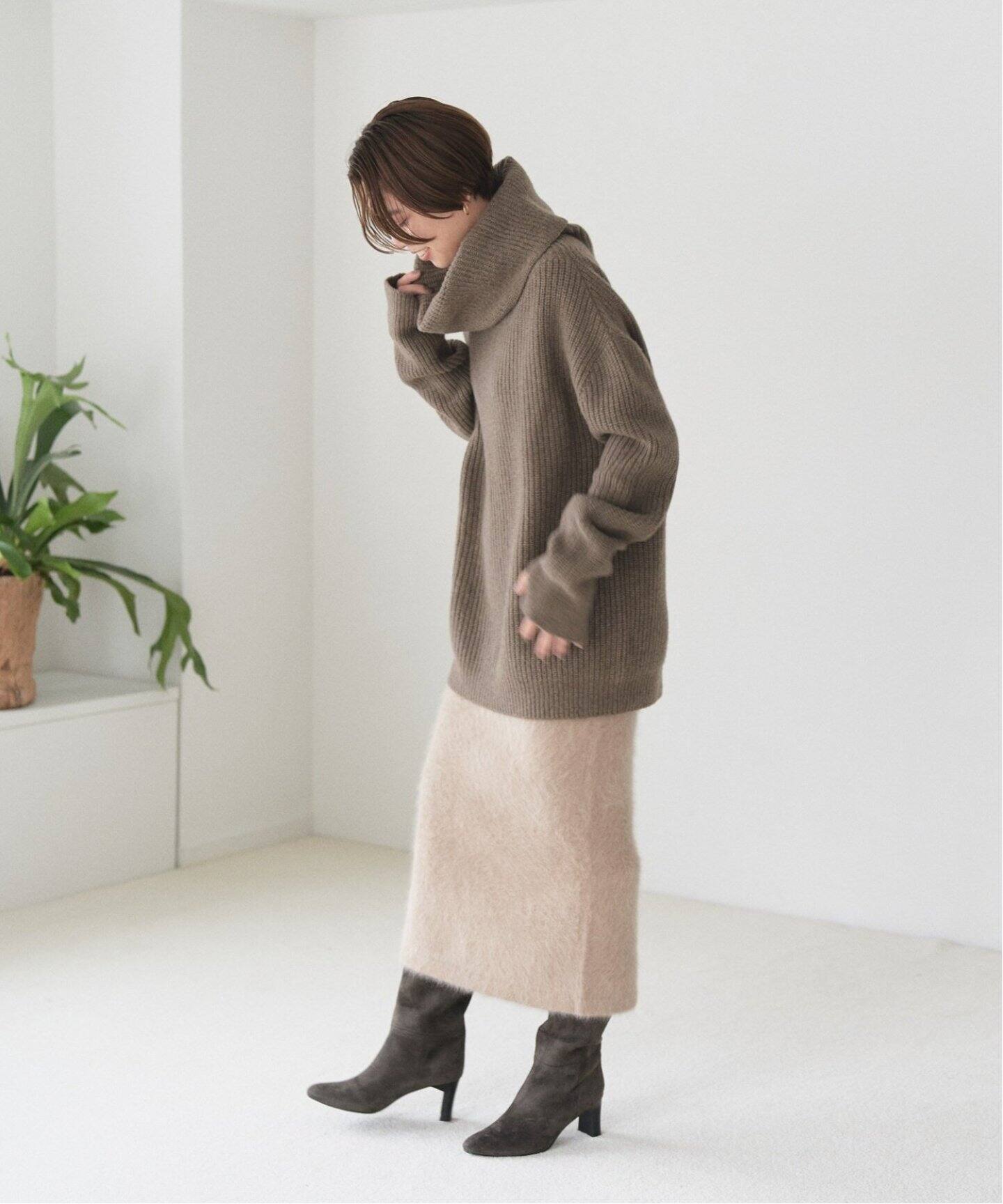 TAEKO HIGASHIHARA×GRISE 6.5cmストレートロングブーツ（ロングブーツ  