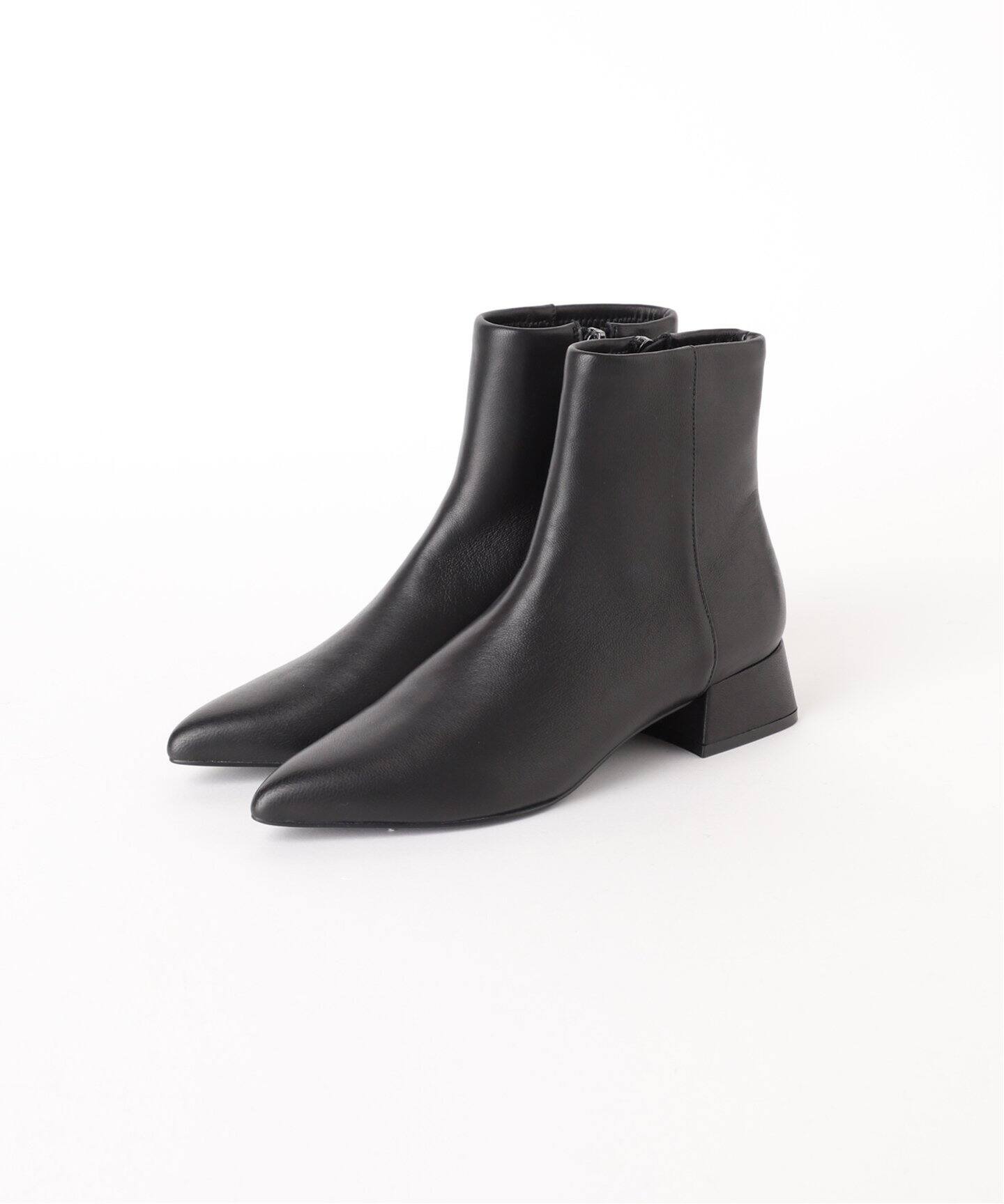 TAEKO HIGASHIHARA×GRISE 3.5cmレザーポインテッドショートブーツ 